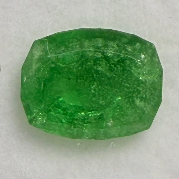 Tsavorite Garnet, 1.55ct, Kenya, Unheated Untreated, native cut.