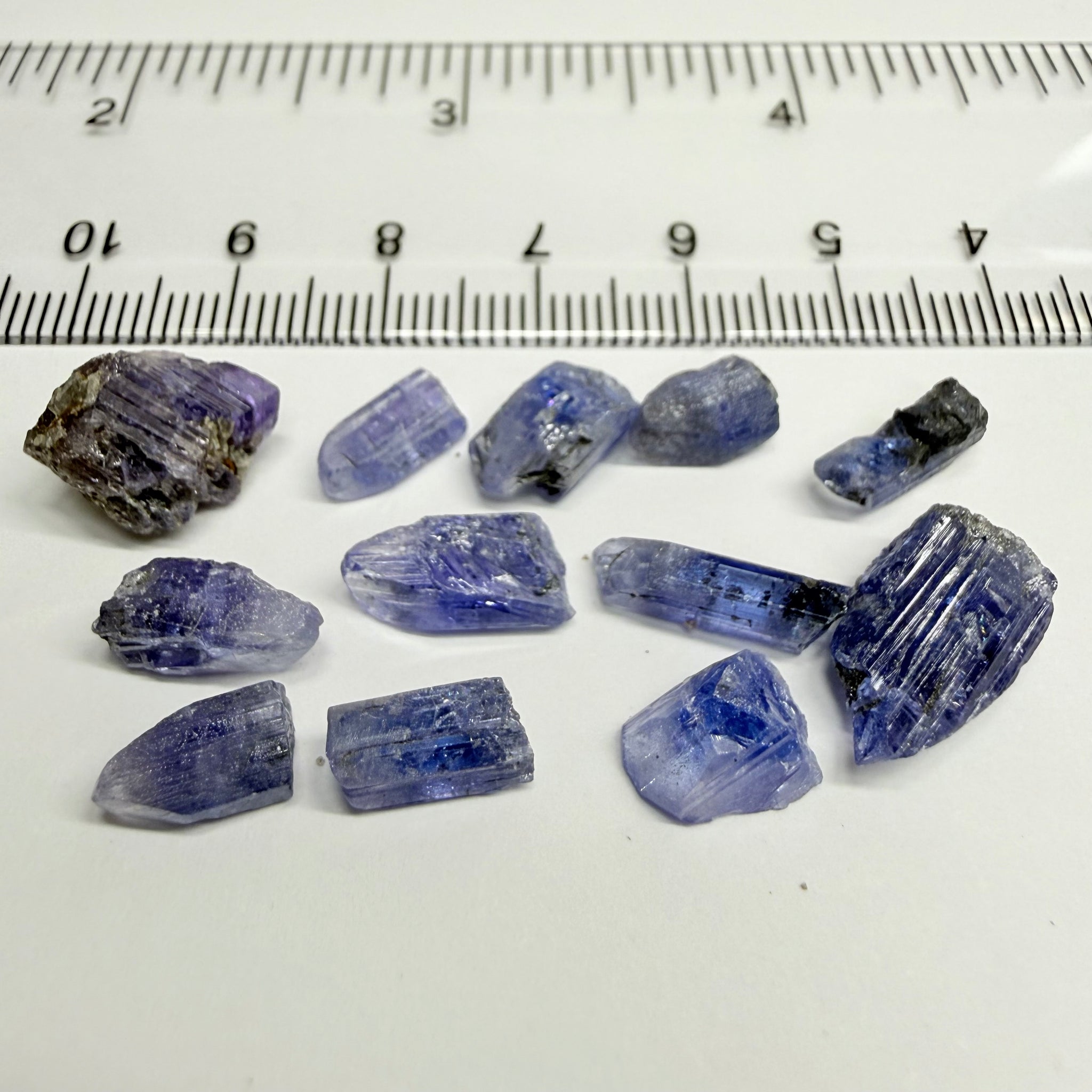 Tanzanite Crystal Lot, 31.82ct, Merelani, Tanzania. Gently Heated , these are tiny but great for setting in jewellery