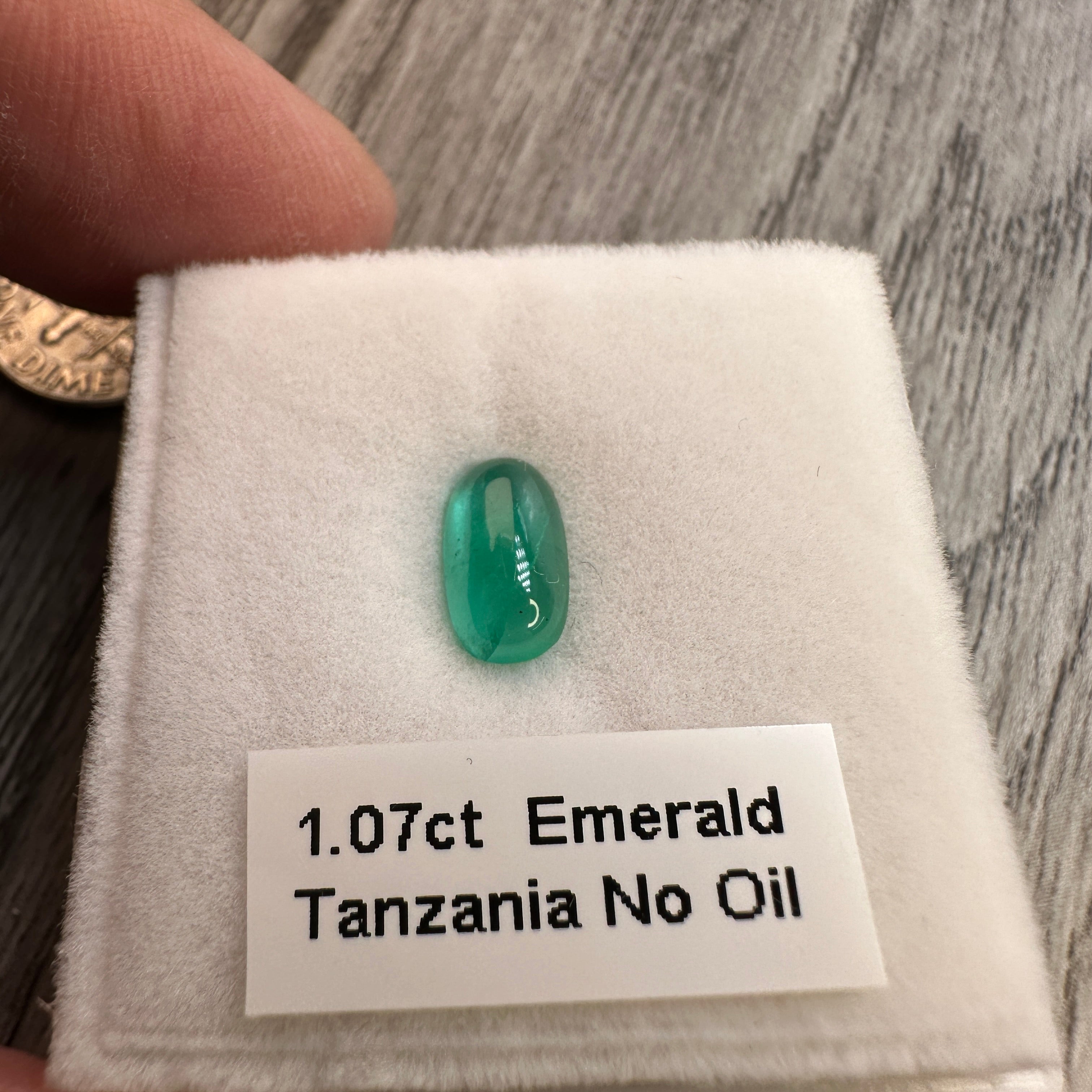 1.07ct Emerald, Tanzania, No Oil, Untreated Unheated