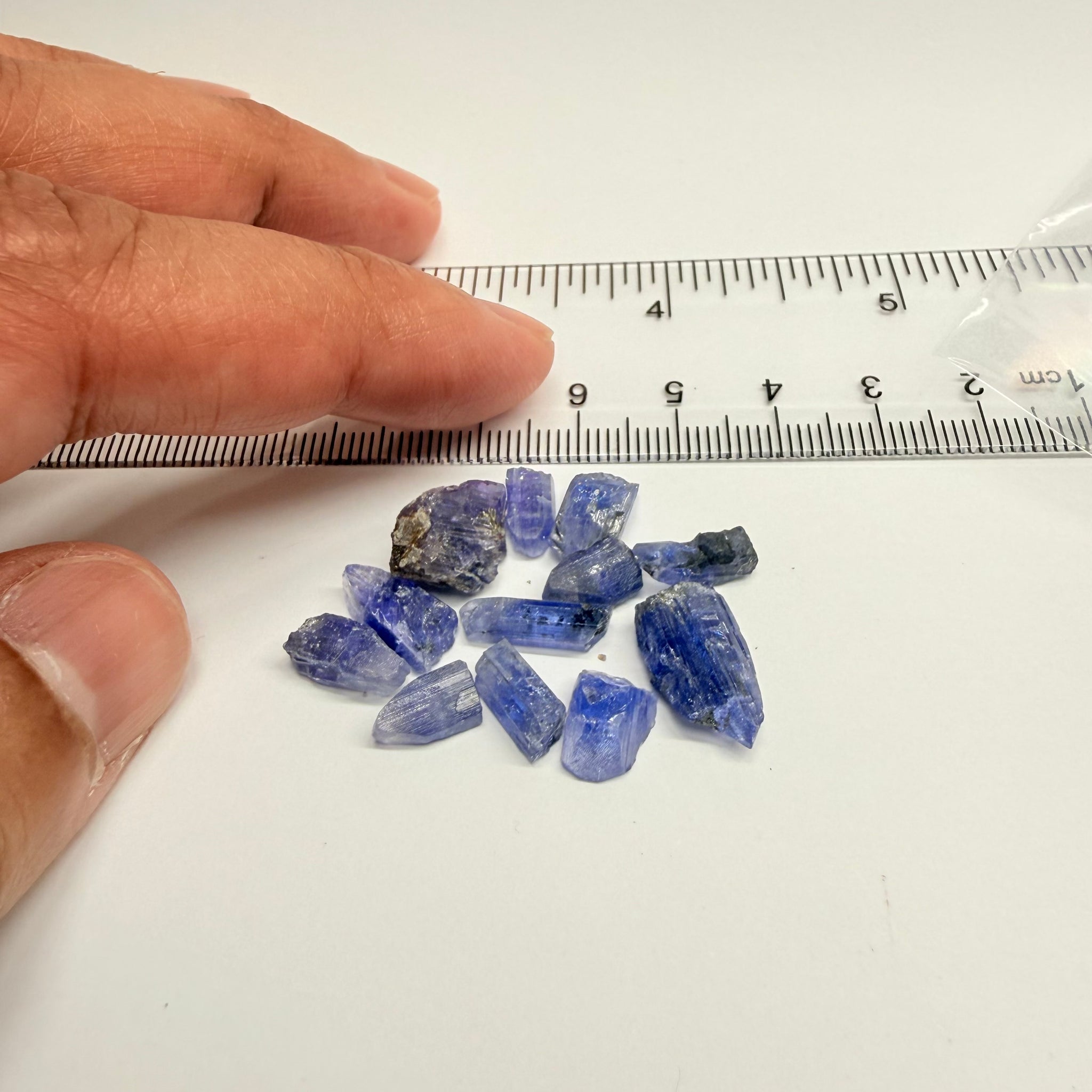 Tanzanite Crystal Lot, 31.82ct, Merelani, Tanzania. Gently Heated , these are tiny but great for setting in jewellery