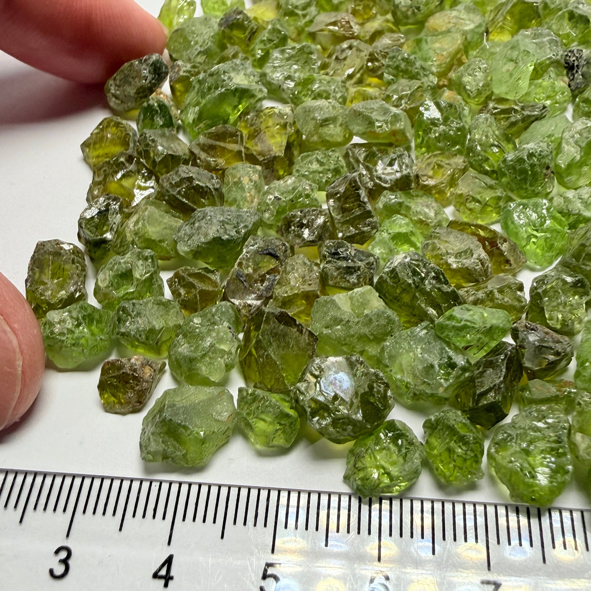 Peridot Lot, 90.00gm / 450.00ct, Tanzania, Untreated Unheated, mixed clarity lot from vvs-vs-si-included