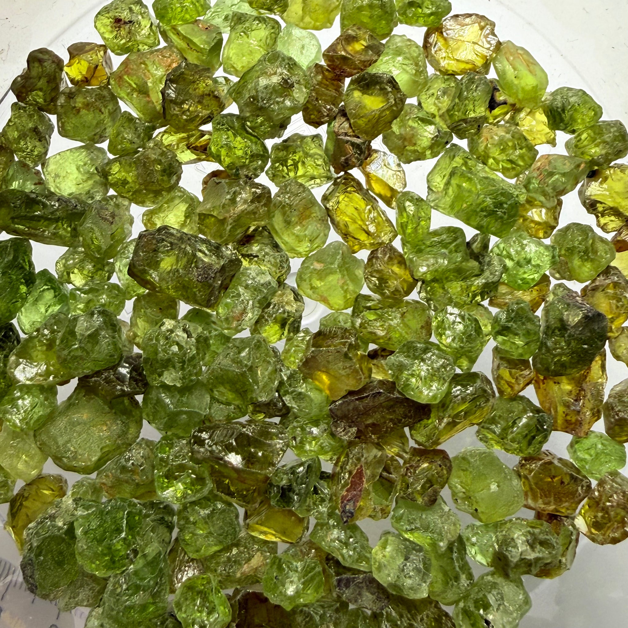 Peridot Lot, 90.00gm / 450.00ct, Tanzania, Untreated Unheated, mixed clarity lot from vvs-vs-si-included