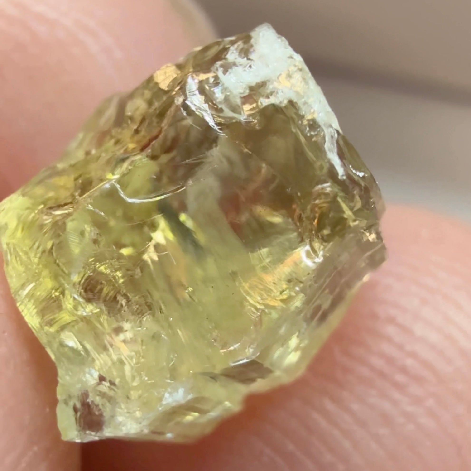 Tanzanite / Green Zoisite, 5.73ct, Tanzania, Unheated Untreated, needles and slight inclusions on the outside