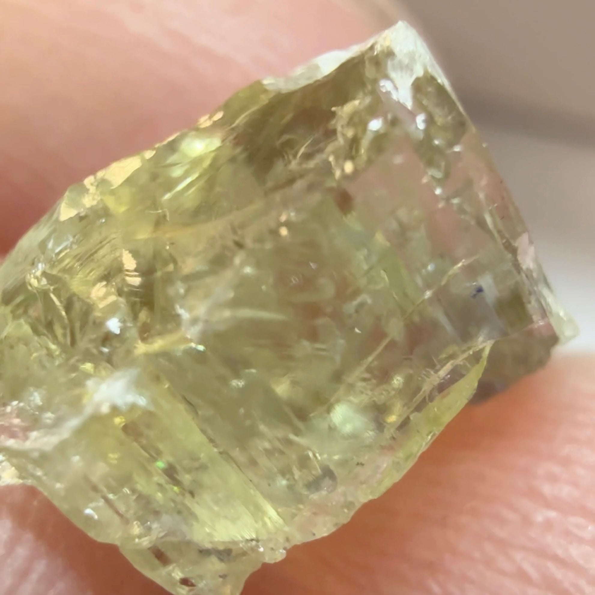 Tanzanite / Green Zoisite, 5.73ct, Tanzania, Unheated Untreated, needles and slight inclusions on the outside