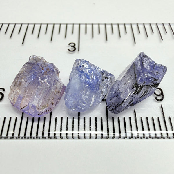 Tanzanite Crystal Lot, 9.28ct, Merelani, Tanzania. Gently Heated, these are tiny but great for setting in jewellery
