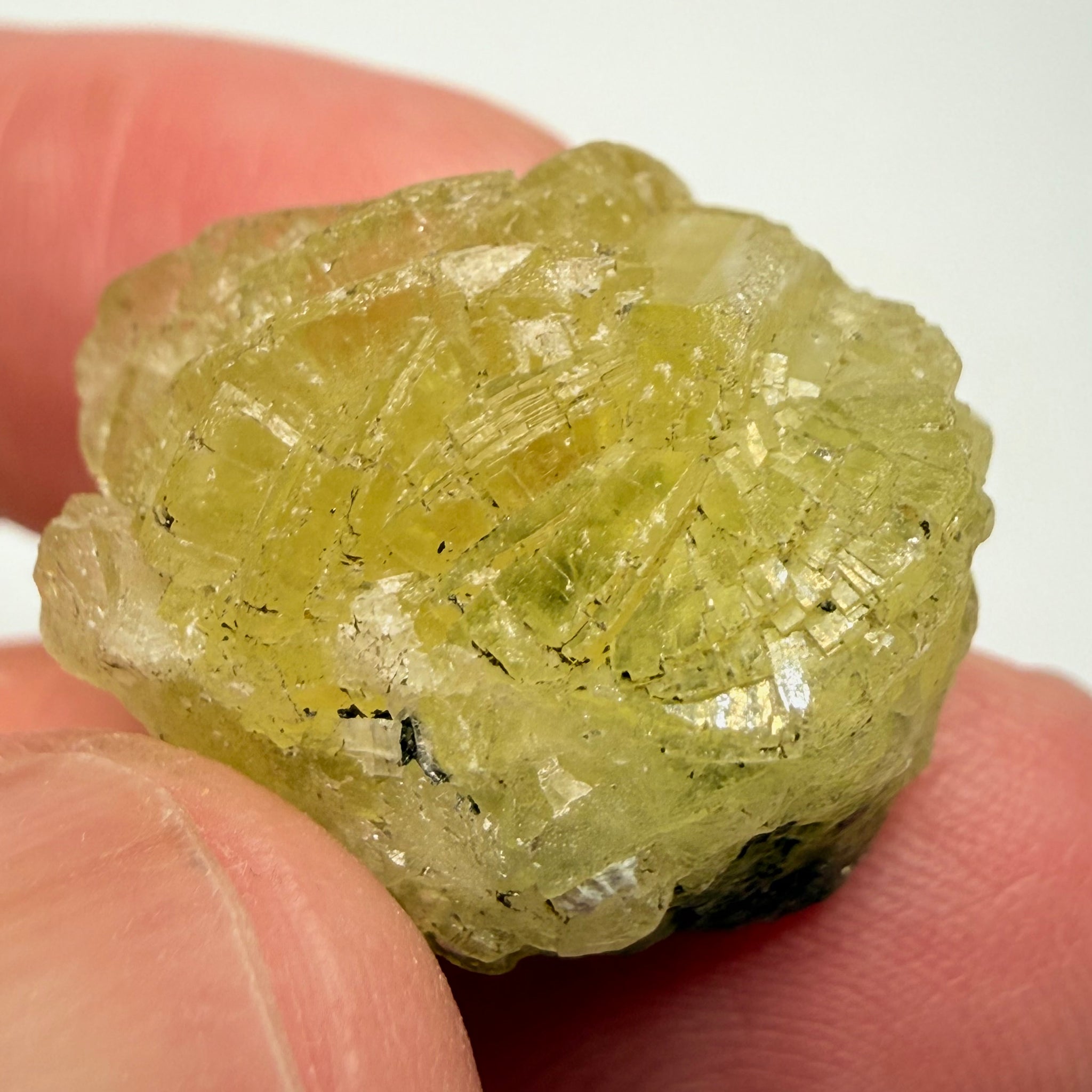 Prehnite Crystal, 46.55ct, Merelani Hills, Tanzania, Unheated Untreated