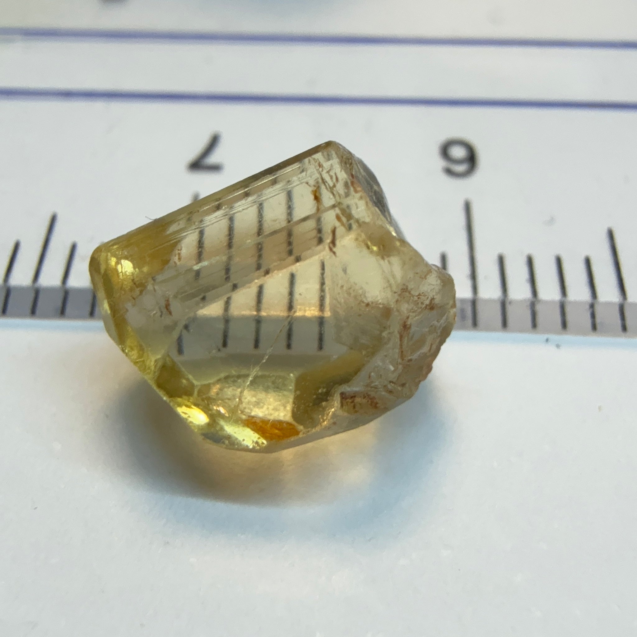Tourmaline Crystal, 4.32ct, Tanzania, Untreated Unheated, clean with a couple of needles