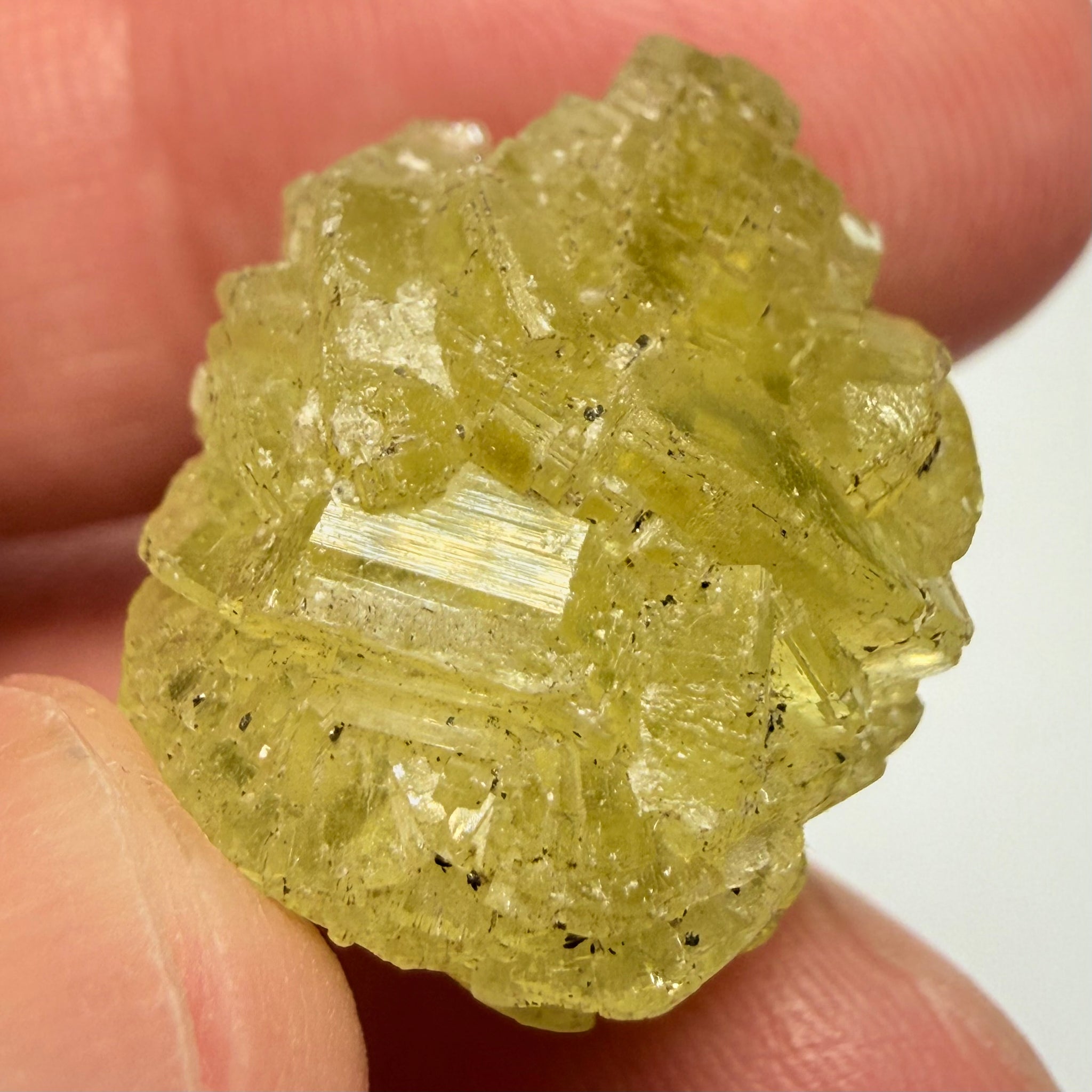 Prehnite Crystal, 46.55ct, Merelani Hills, Tanzania, Unheated Untreated