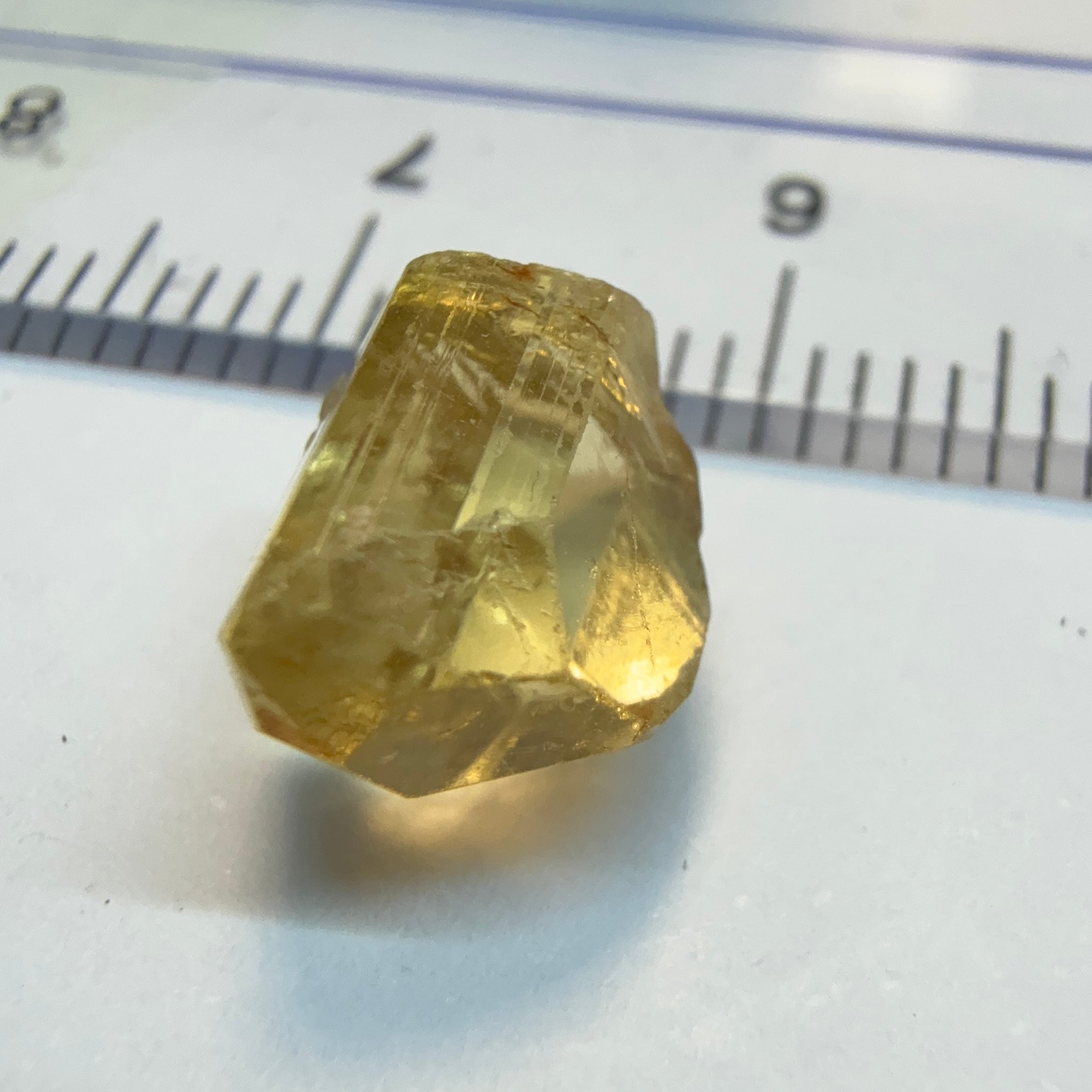 Tourmaline Crystal, 4.32ct, Tanzania, Untreated Unheated, clean with a couple of needles