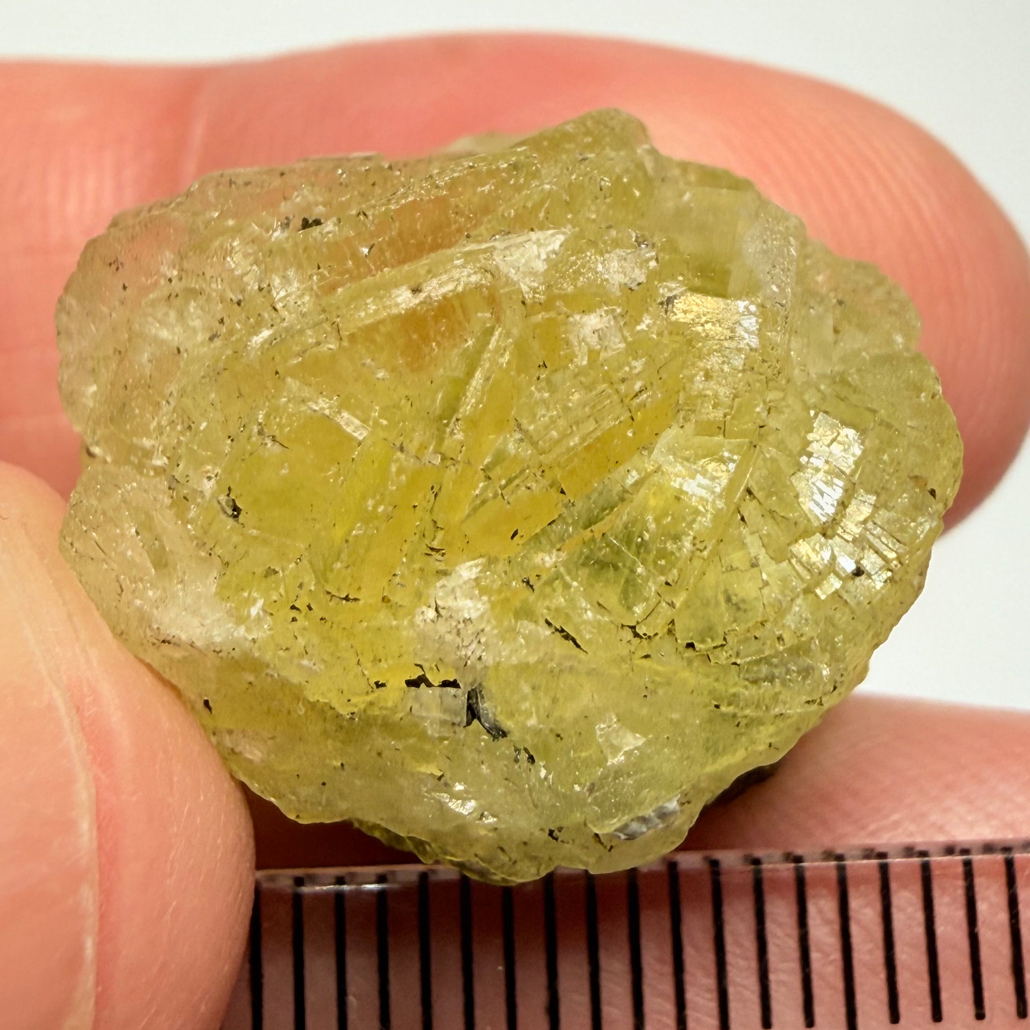 Prehnite Crystal, 46.55ct, Merelani Hills, Tanzania, Unheated Untreated