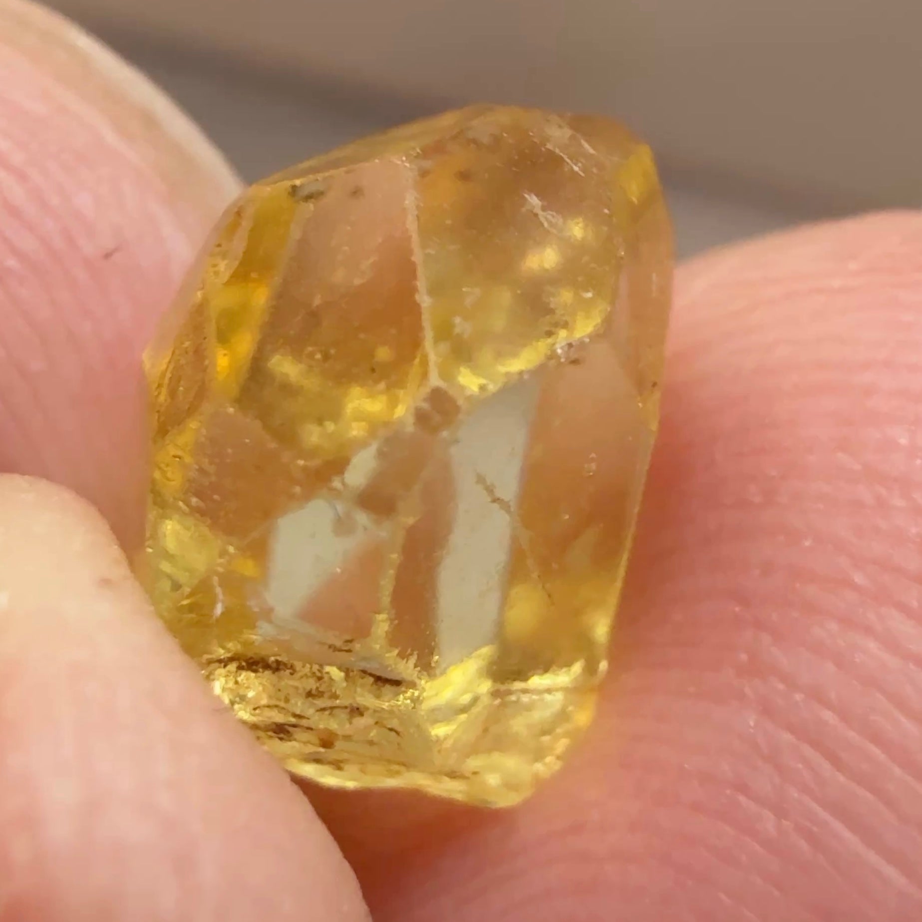 Tourmaline Crystal, 4.32ct, Tanzania, Untreated Unheated, clean with a couple of needles