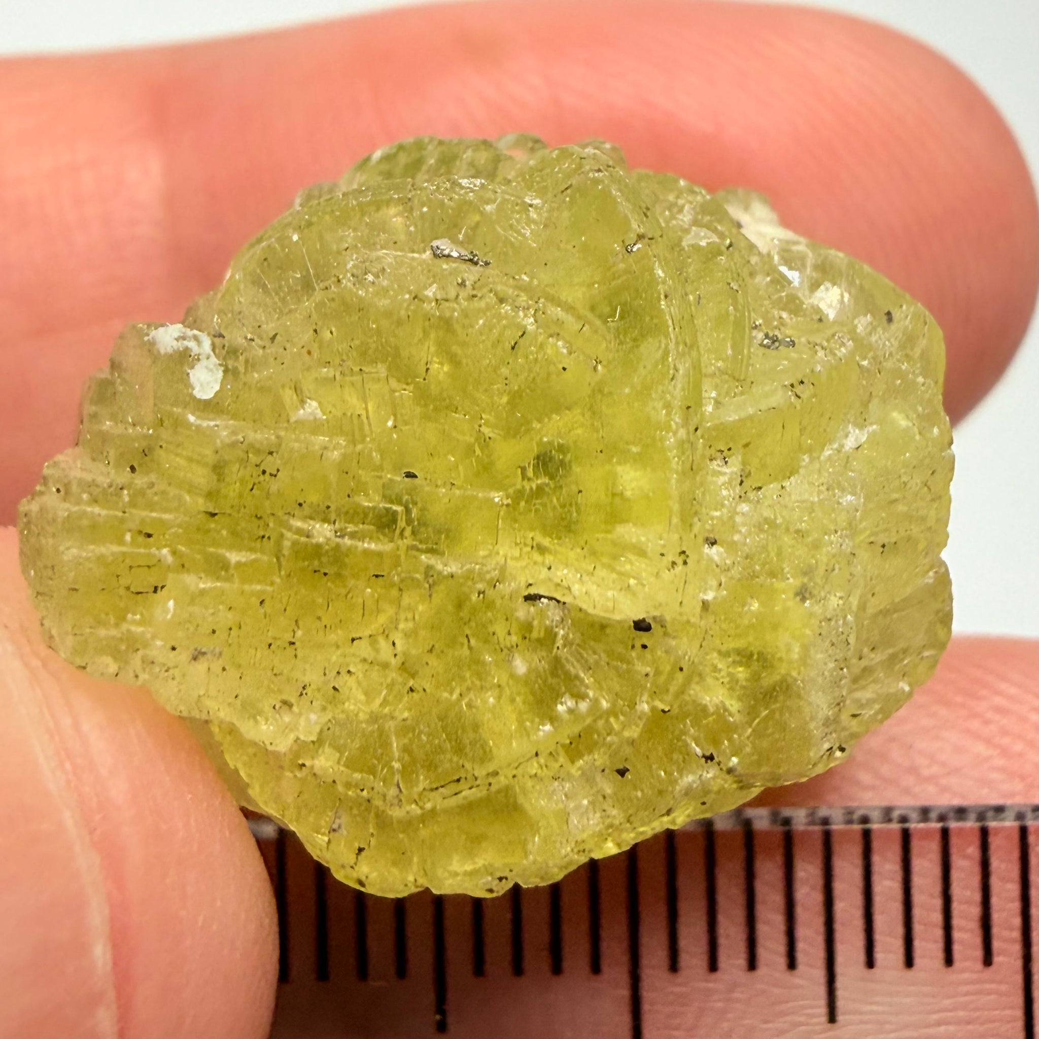 Prehnite Crystal, 46.55ct, Merelani Hills, Tanzania, Unheated Untreated