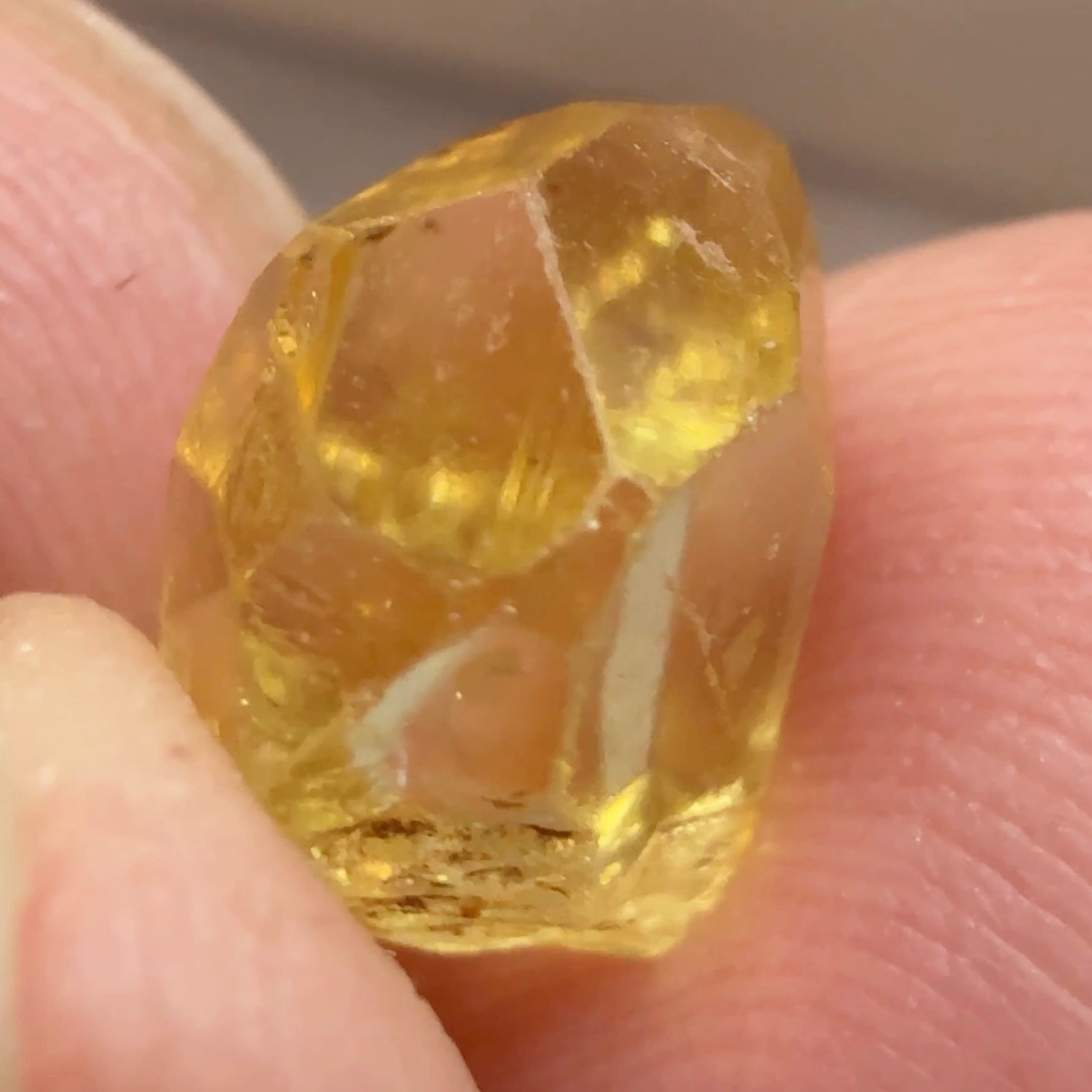 Tourmaline Crystal, 4.32ct, Tanzania, Untreated Unheated, clean with a couple of needles