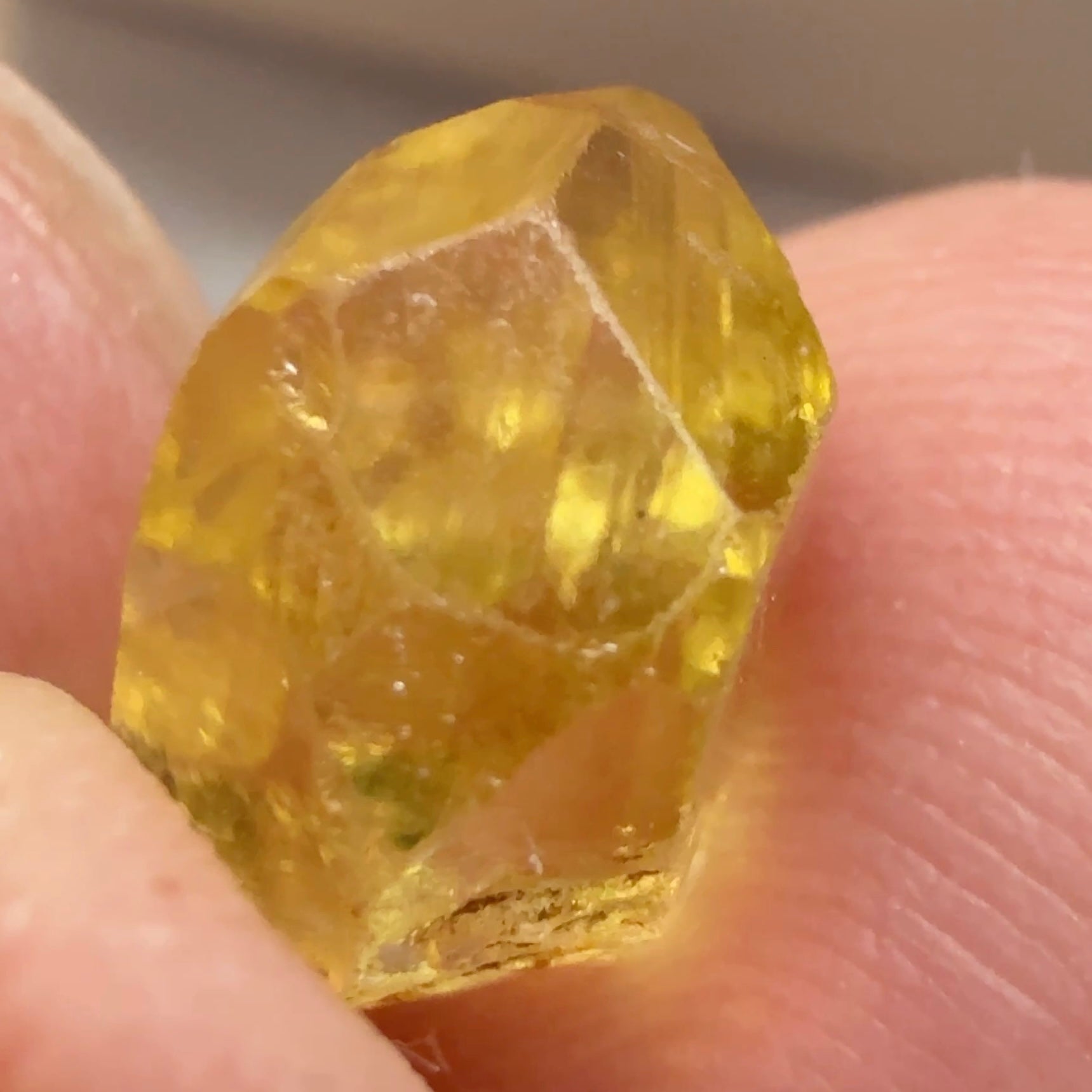 Tourmaline Crystal, 4.32ct, Tanzania, Untreated Unheated, clean with a couple of needles