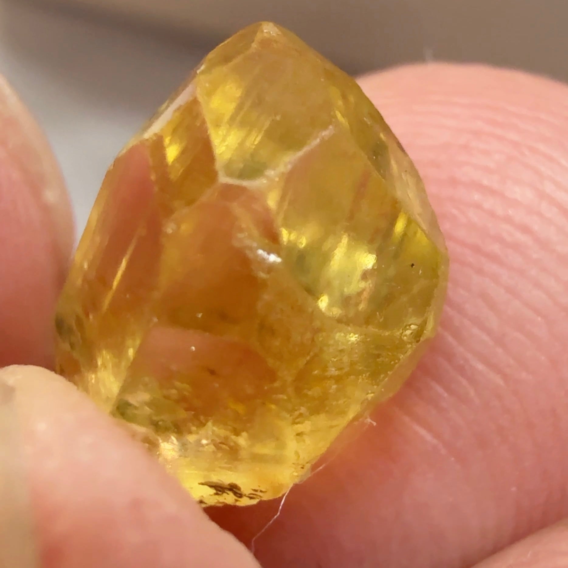 Tourmaline Crystal, 4.32ct, Tanzania, Untreated Unheated, clean with a couple of needles