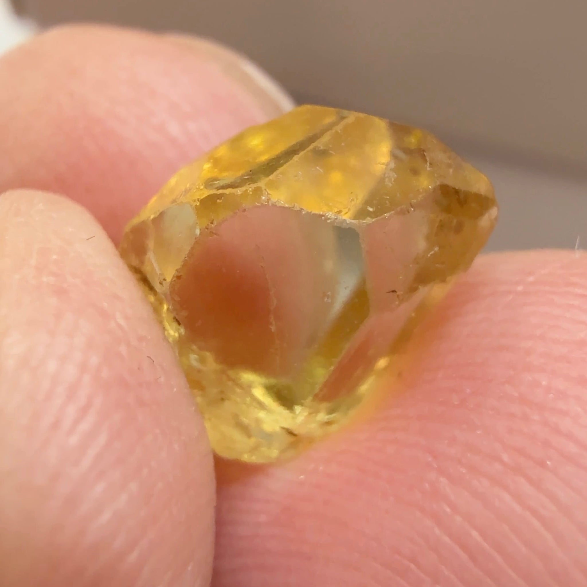 Tourmaline Crystal, 4.32ct, Tanzania, Untreated Unheated, clean with a couple of needles