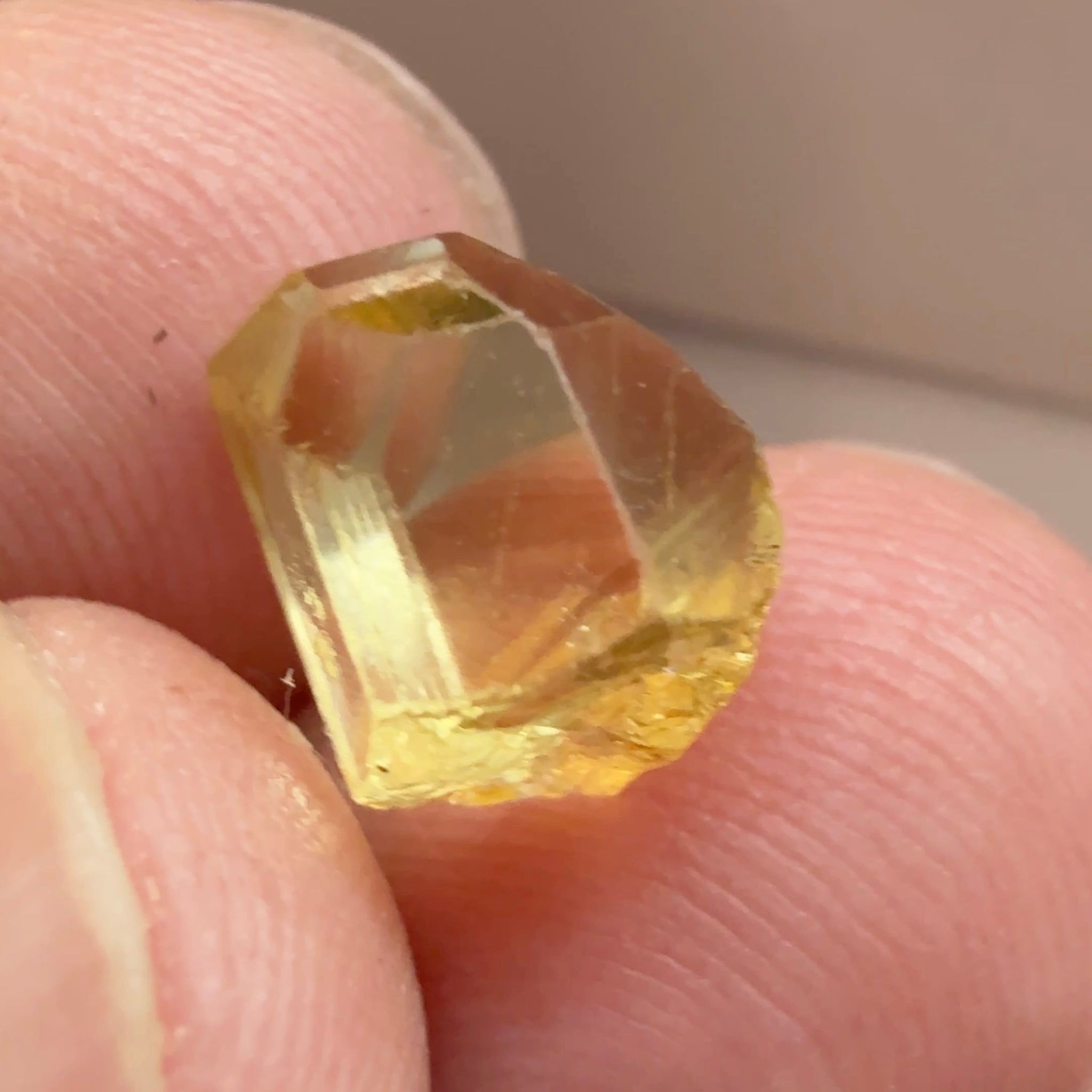 Tourmaline Crystal, 4.32ct, Tanzania, Untreated Unheated, clean with a couple of needles