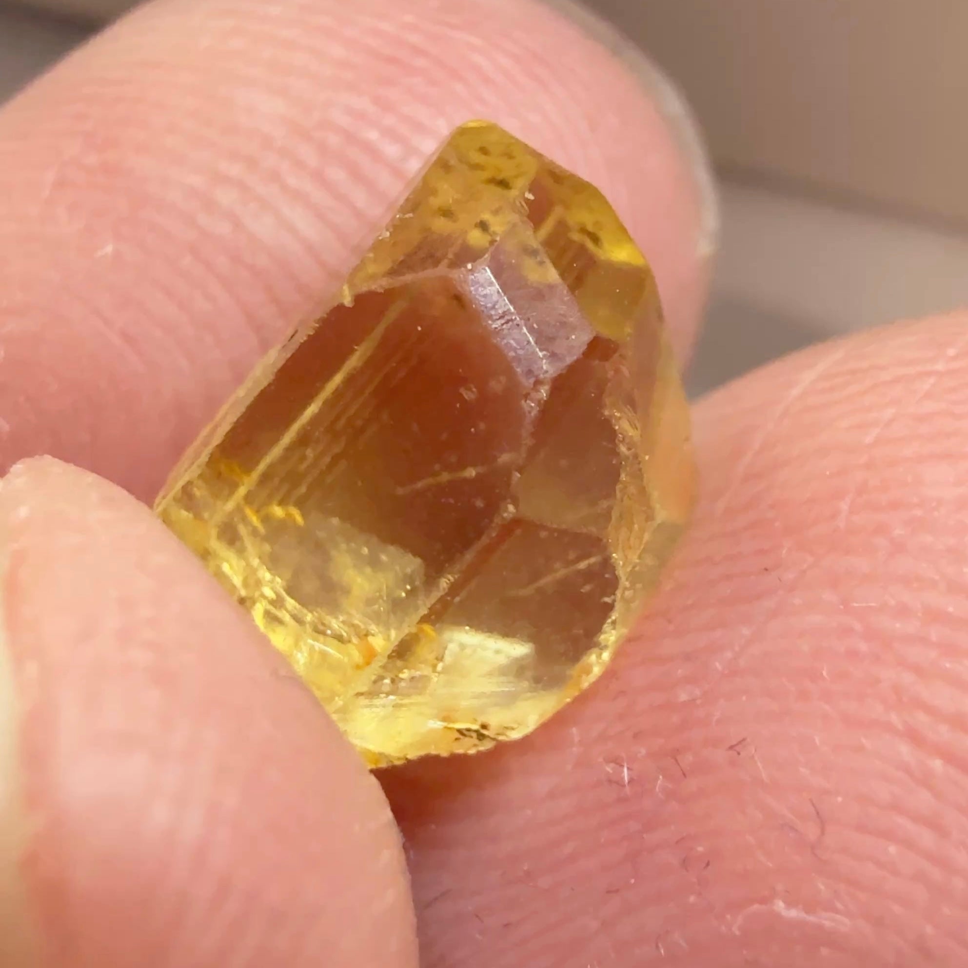 Tourmaline Crystal, 4.32ct, Tanzania, Untreated Unheated, clean with a couple of needles