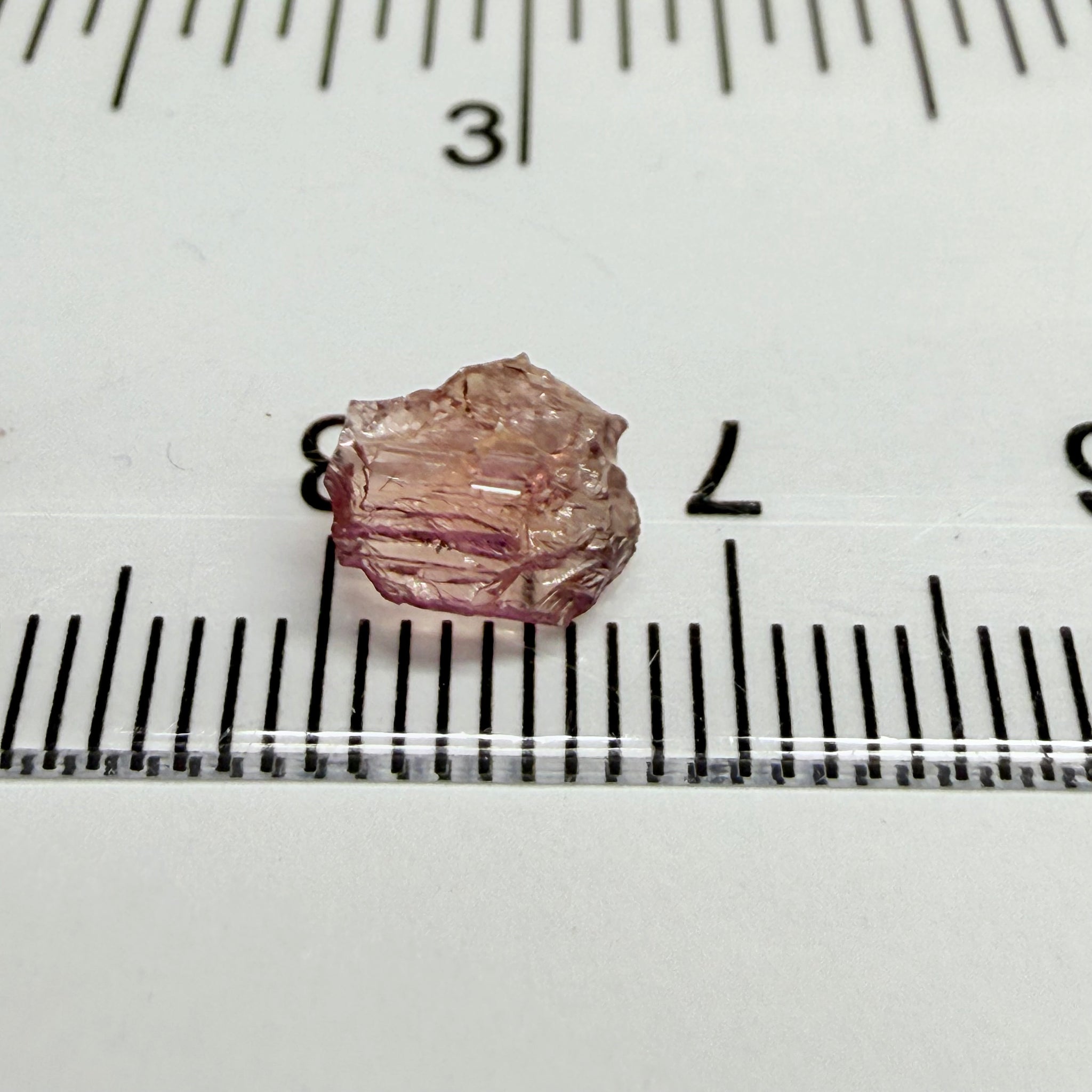 Pink Tanzanite Crystal Specimen, 1.22ct, Merelani, Tanzania. Unheated Unheated