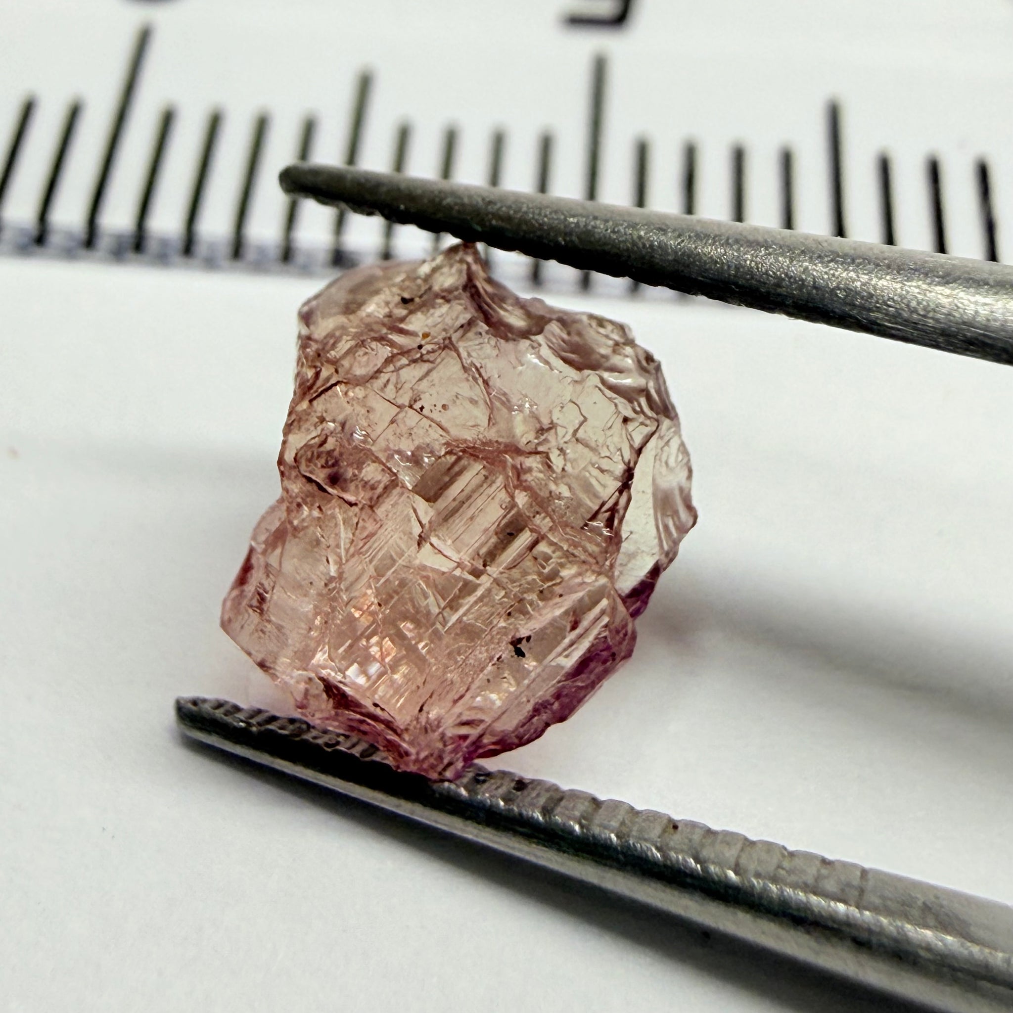 Pink Tanzanite Crystal Specimen, 1.22ct, Merelani, Tanzania. Unheated Unheated