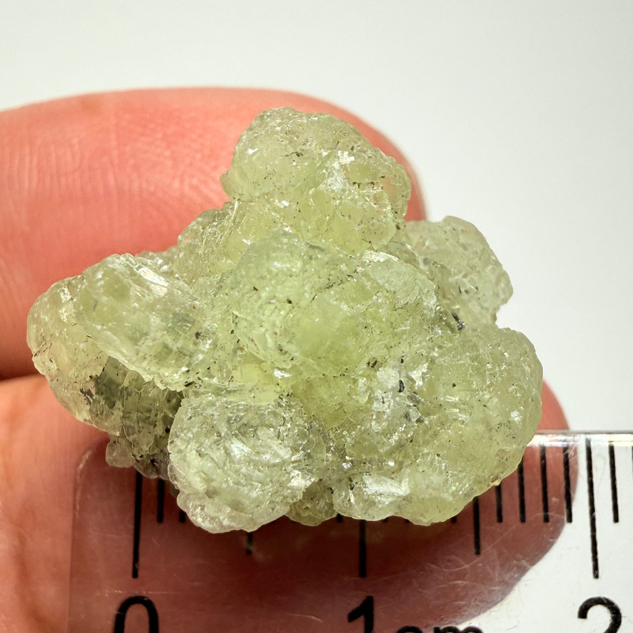 Prehnite Crystal, 24.42ct, Merelani Hills, Tanzania, Unheated Untreated