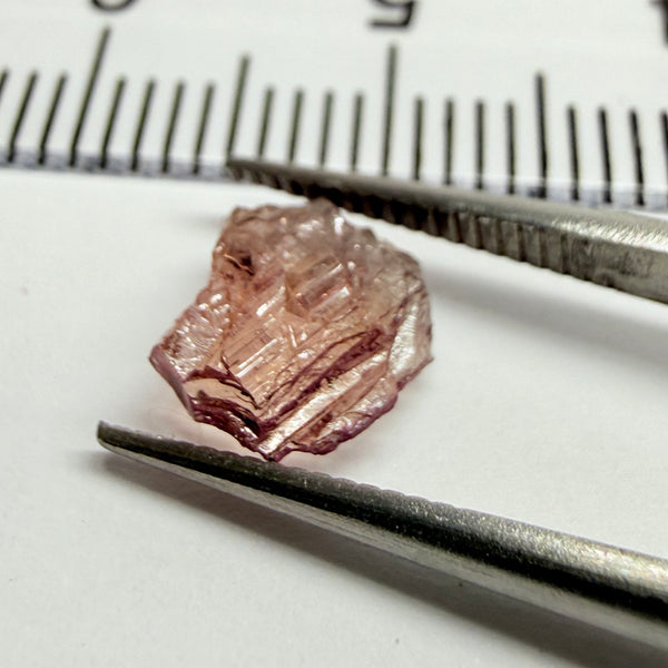 Pink Tanzanite Crystal Specimen, 1.22ct, Merelani, Tanzania. Unheated Unheated