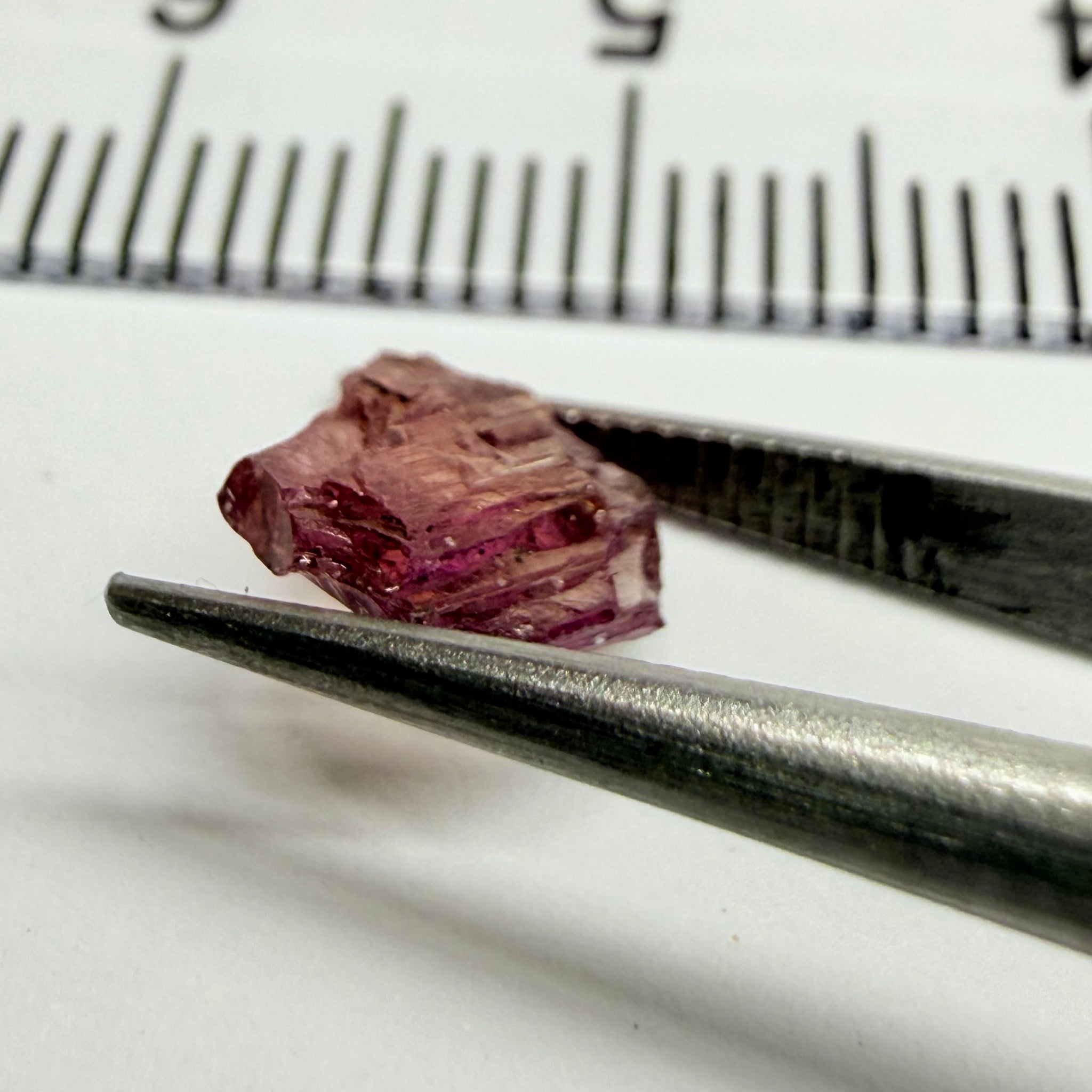 Pink Tanzanite Crystal Specimen, 1.22ct, Merelani, Tanzania. Unheated Unheated