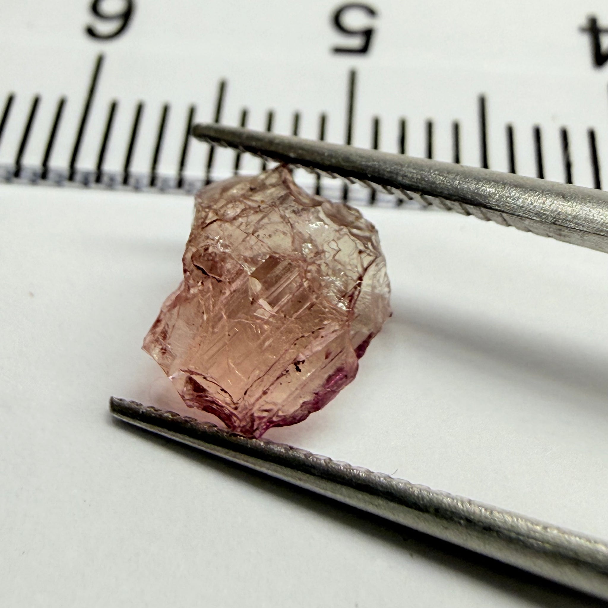 Pink Tanzanite Crystal Specimen, 1.22ct, Merelani, Tanzania. Unheated Unheated