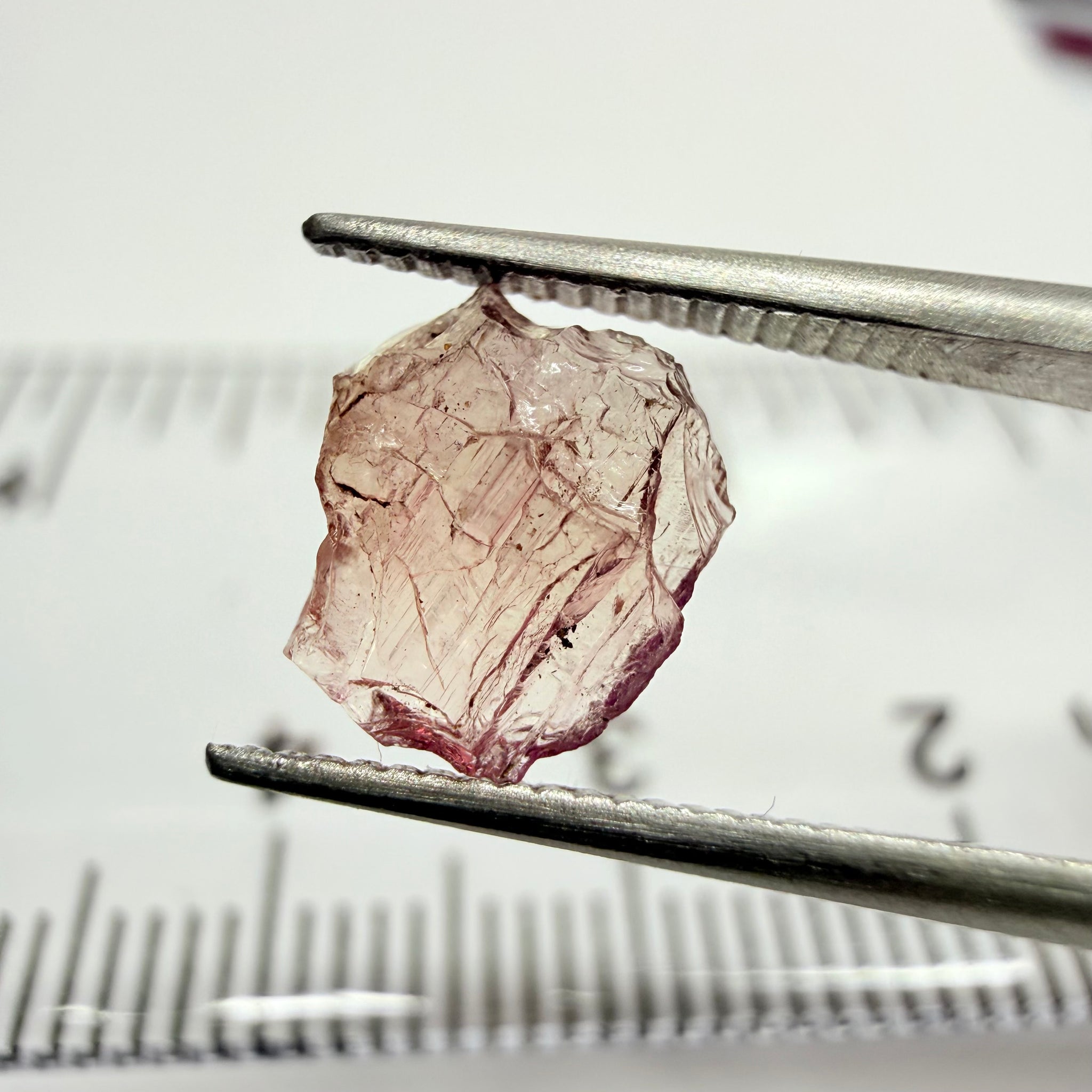 Pink Tanzanite Crystal Specimen, 1.22ct, Merelani, Tanzania. Unheated Unheated