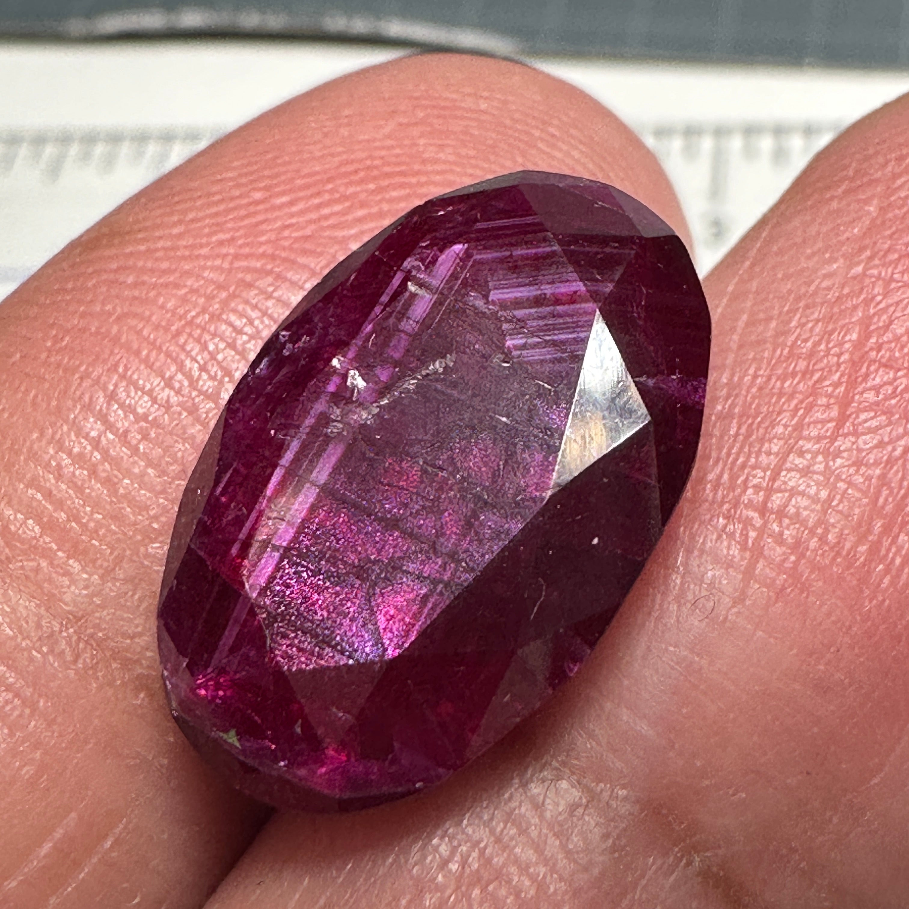 11.37ct Ruby, Longido, Tanzania, Untreated Unheated. Opaque but colour is out of this world