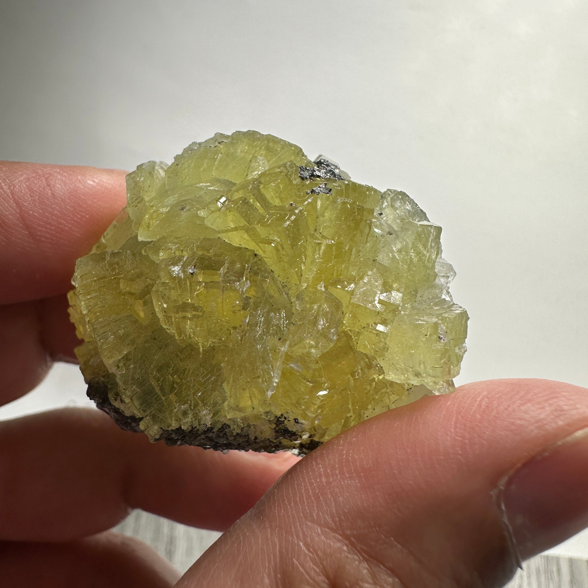 Prehinite Crystal, 288ct / 57.60gm, Merelani, Tanzania, Untreated Unheated. 43.5mm x 32.5mm x 34.5mm