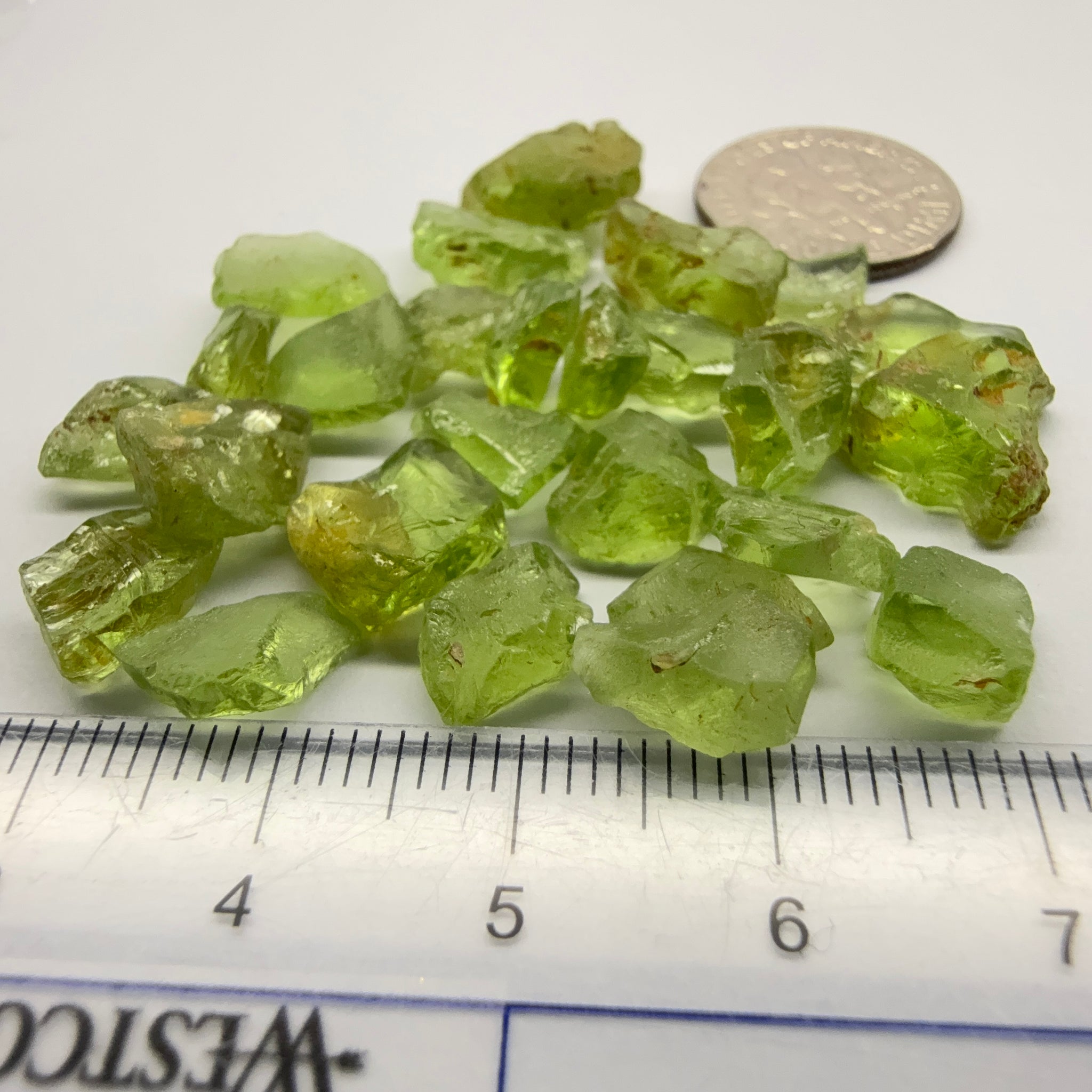 GoGo Peridot Lot, 67.14ct, Mined by the Wa GoGo tribe in Tanzania, Untreated Unheated, Bright Apple Green, FLAT SHAPES - too flat to facet according to me but you can try, or use them in jewellery as is