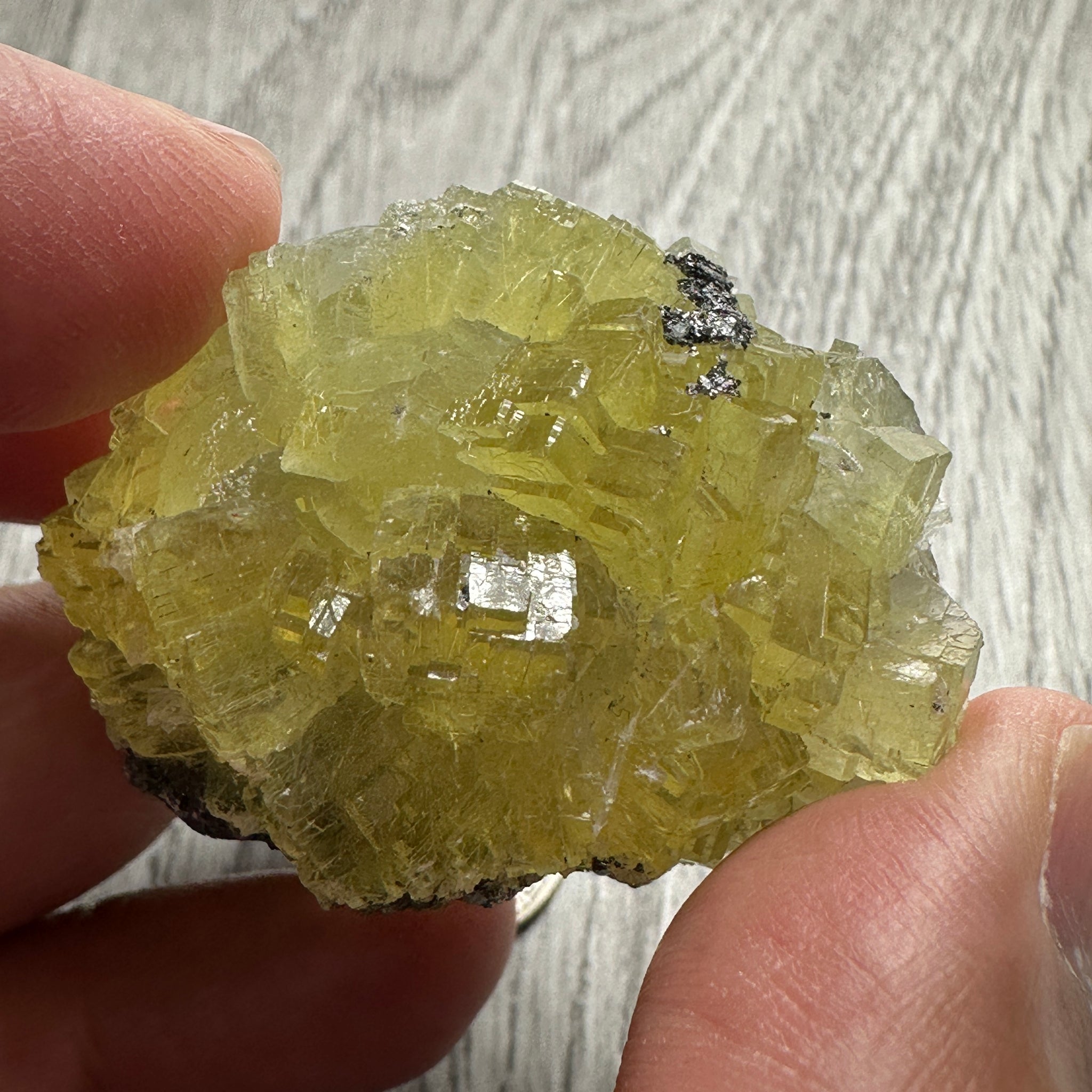 Prehinite Crystal, 288ct / 57.60gm, Merelani, Tanzania, Untreated Unheated. 43.5mm x 32.5mm x 34.5mm