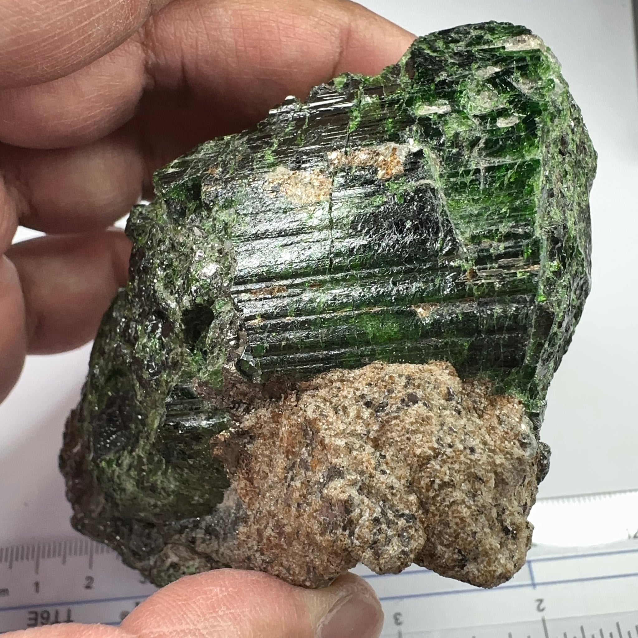 Tourmaline Crystal Cluster on Matrix, 340.80gm, Tanzania.