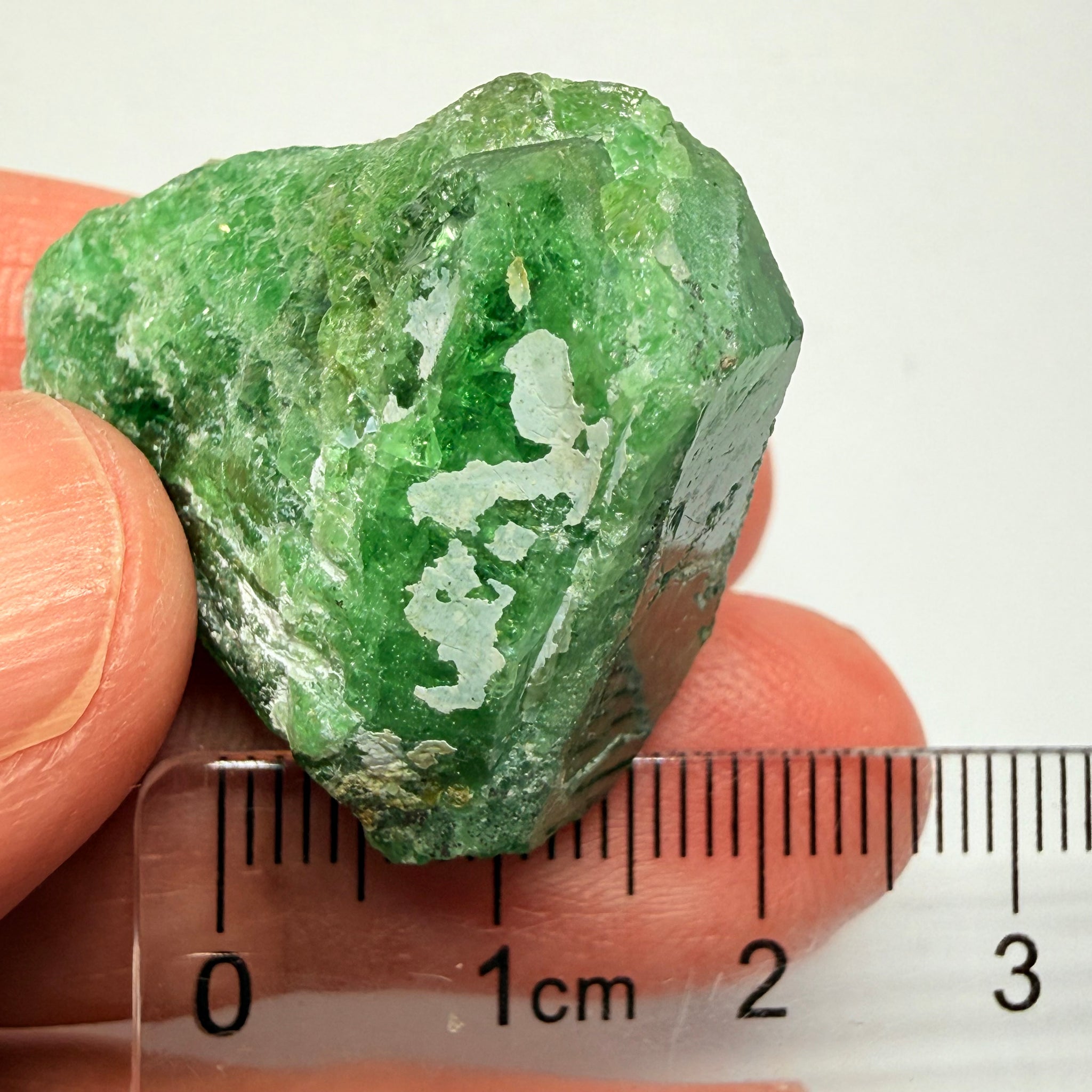 Tsavorite Garnet Crystal on matrix, 103.91ct, Merelani, Tanzania, Untreated Unheated