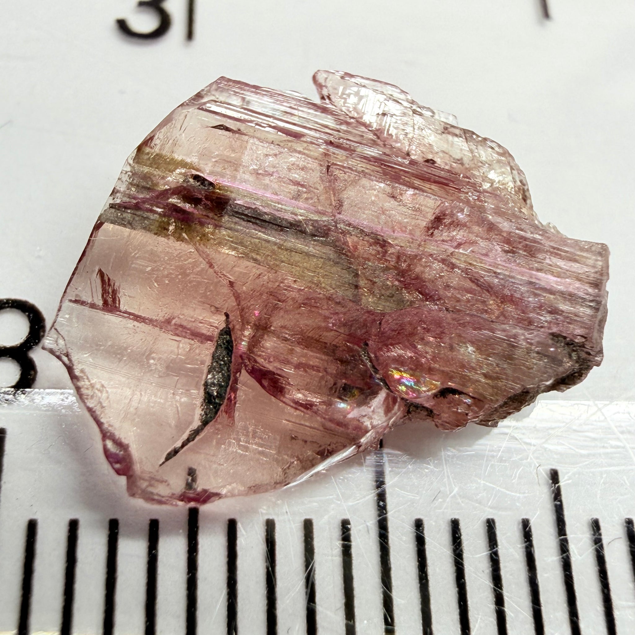 Pink Tanzanite Crystal Specimen, 3.86ct, Merelani, Tanzania. Unheated Unheated