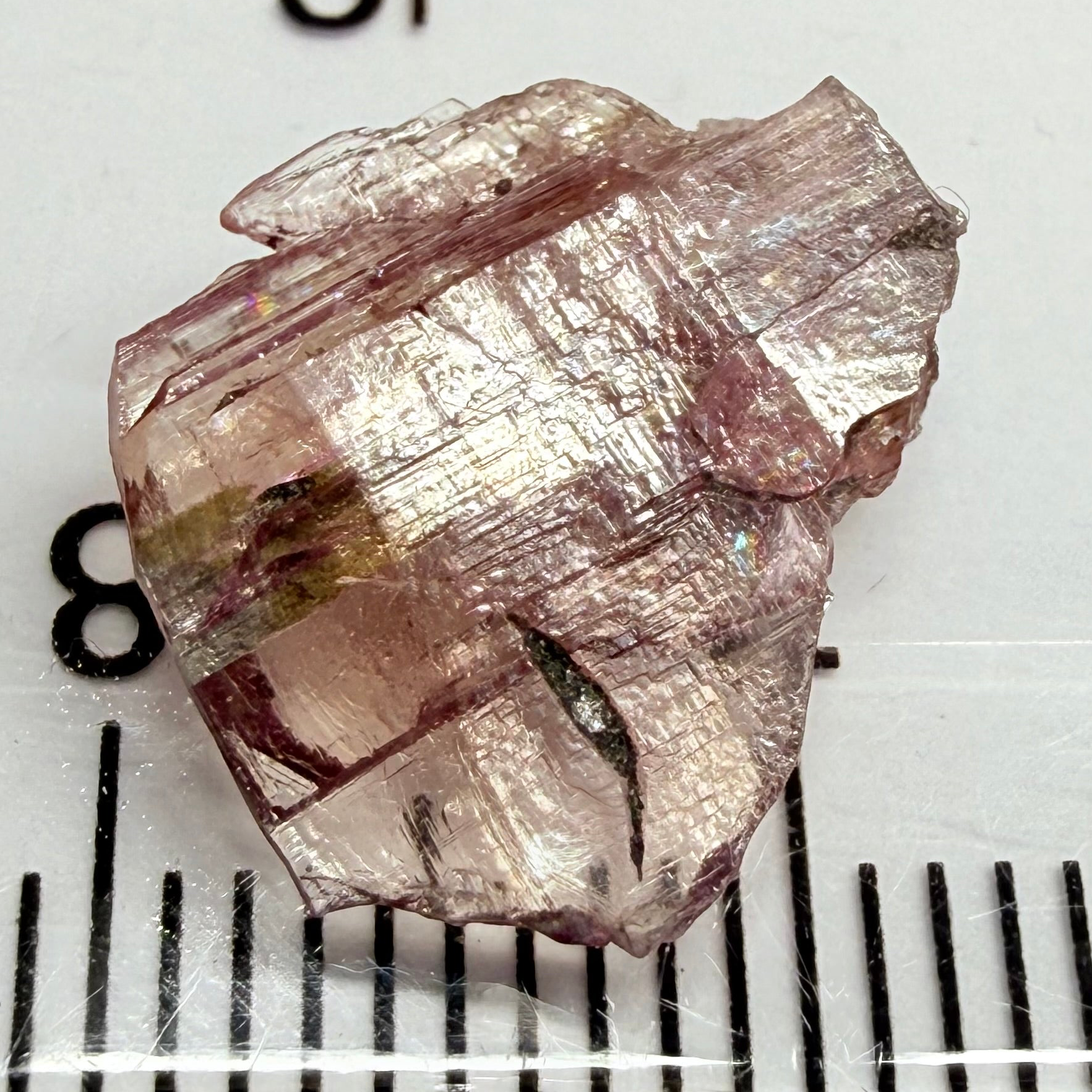 Pink Tanzanite Crystal Specimen, 3.86ct, Merelani, Tanzania. Unheated Unheated