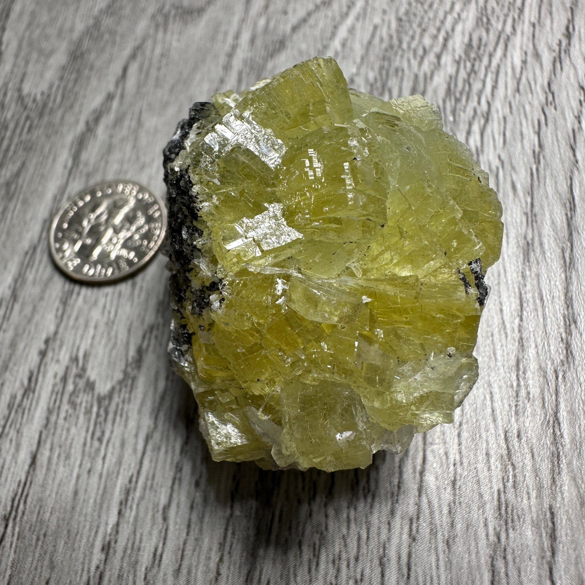 Prehinite Crystal, 288ct / 57.60gm, Merelani, Tanzania, Untreated Unheated. 43.5mm x 32.5mm x 34.5mm