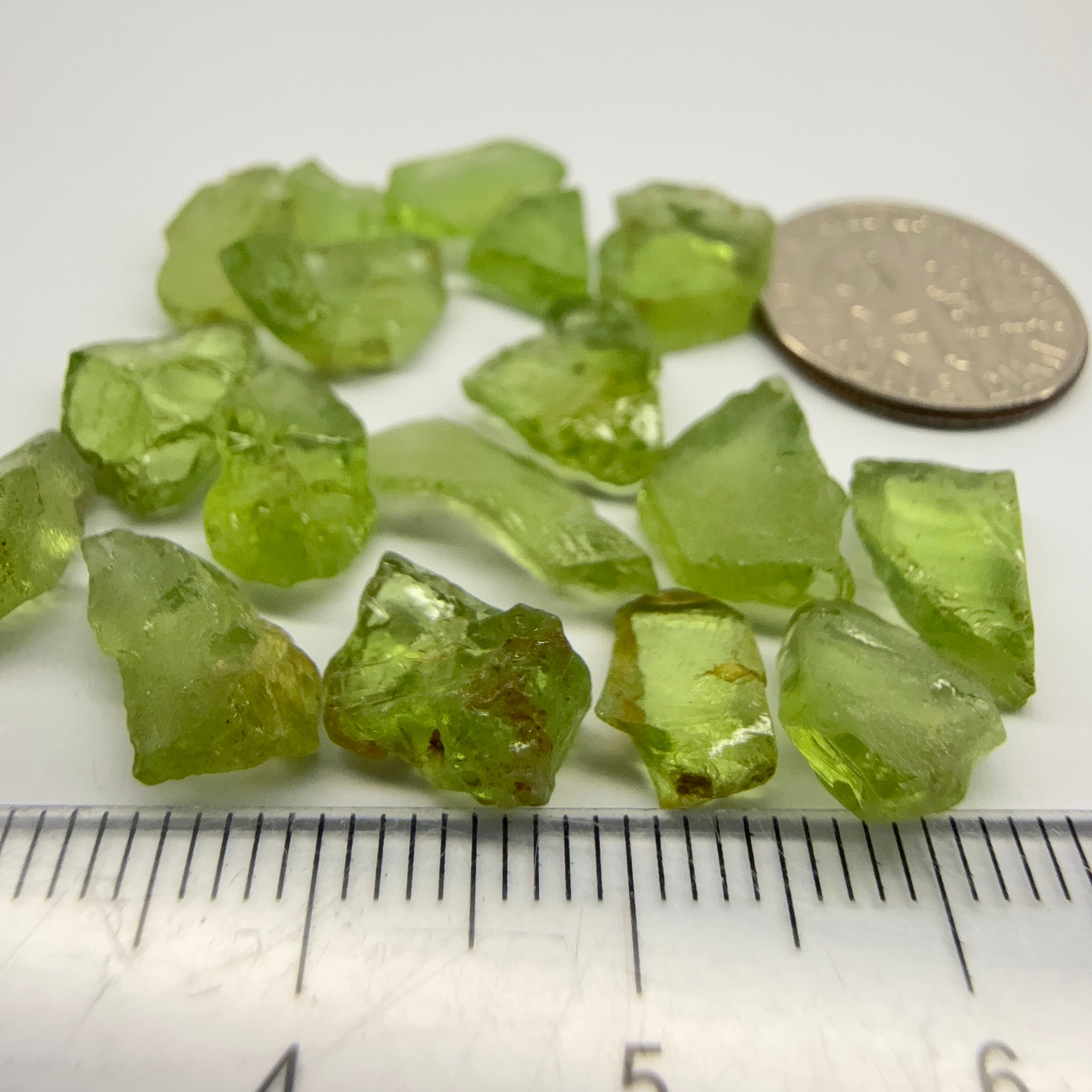 GoGo Peridot Lot, 39.33ct, Mined by the Wa GoGo tribe in Tanzania, Untreated Unheated, Bright Apple Green, FLAT SHAPES - too flat to facet according to me but you can try, or use them in jewellery as is