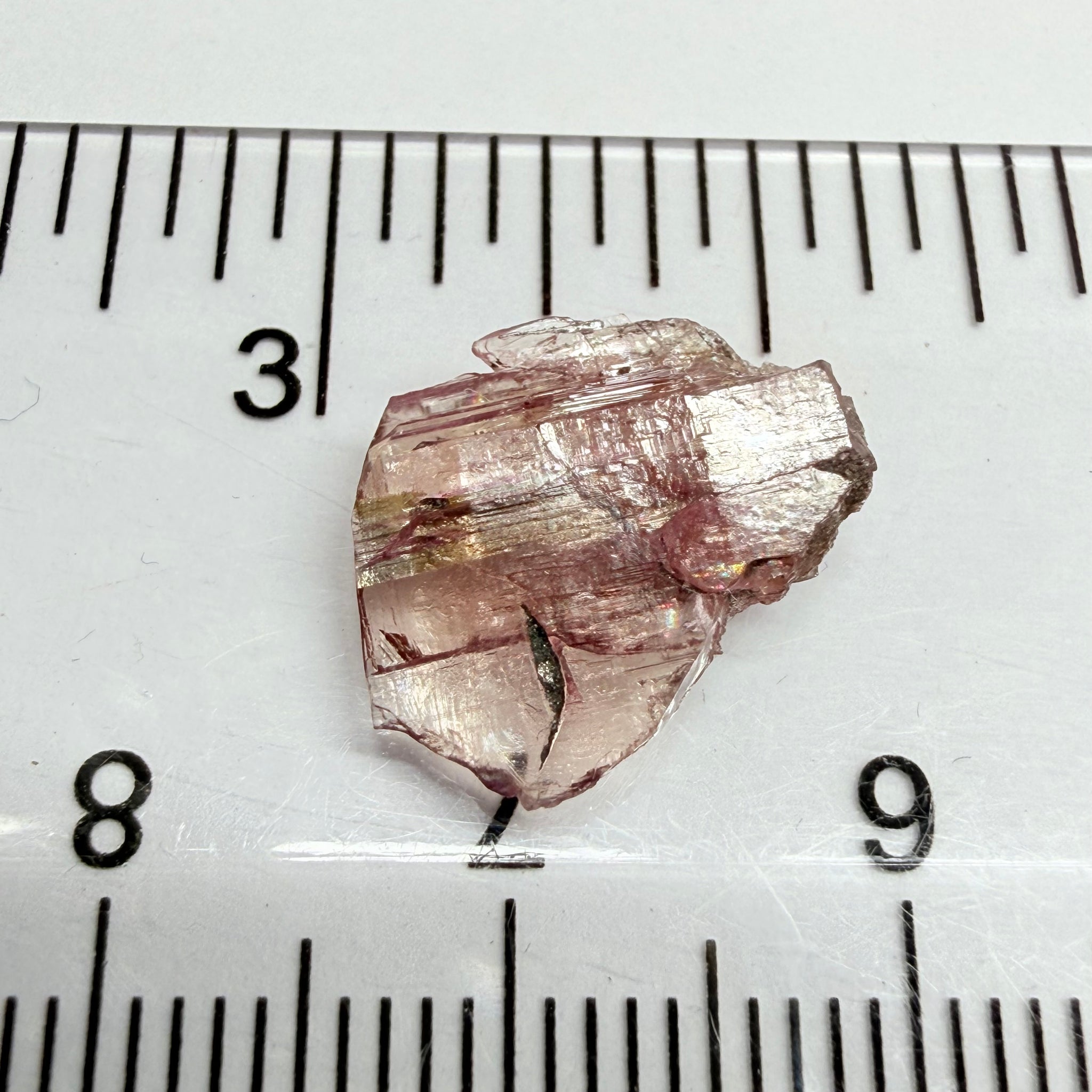 Pink Tanzanite Crystal Specimen, 3.86ct, Merelani, Tanzania. Unheated Unheated