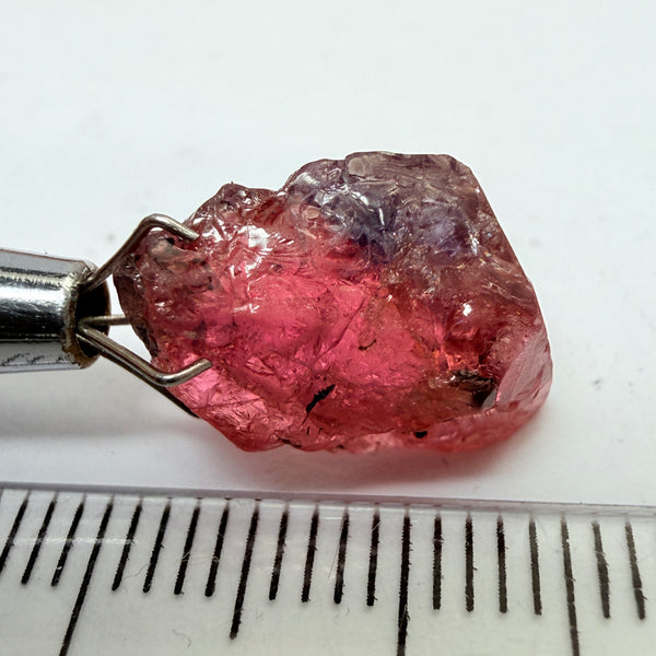 Winza Sapphire, 8.70ct, Tanzania, Untreated Unheated, has inclusions but transparent, lots of pictures, tiny clean portion in middle