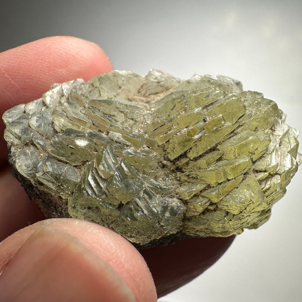 131ct / 26.20gm Prehinite Crystal, Merelani, Tanzania, Untreated Unheated. 46.20mm x 24.80mm x 20.00mm