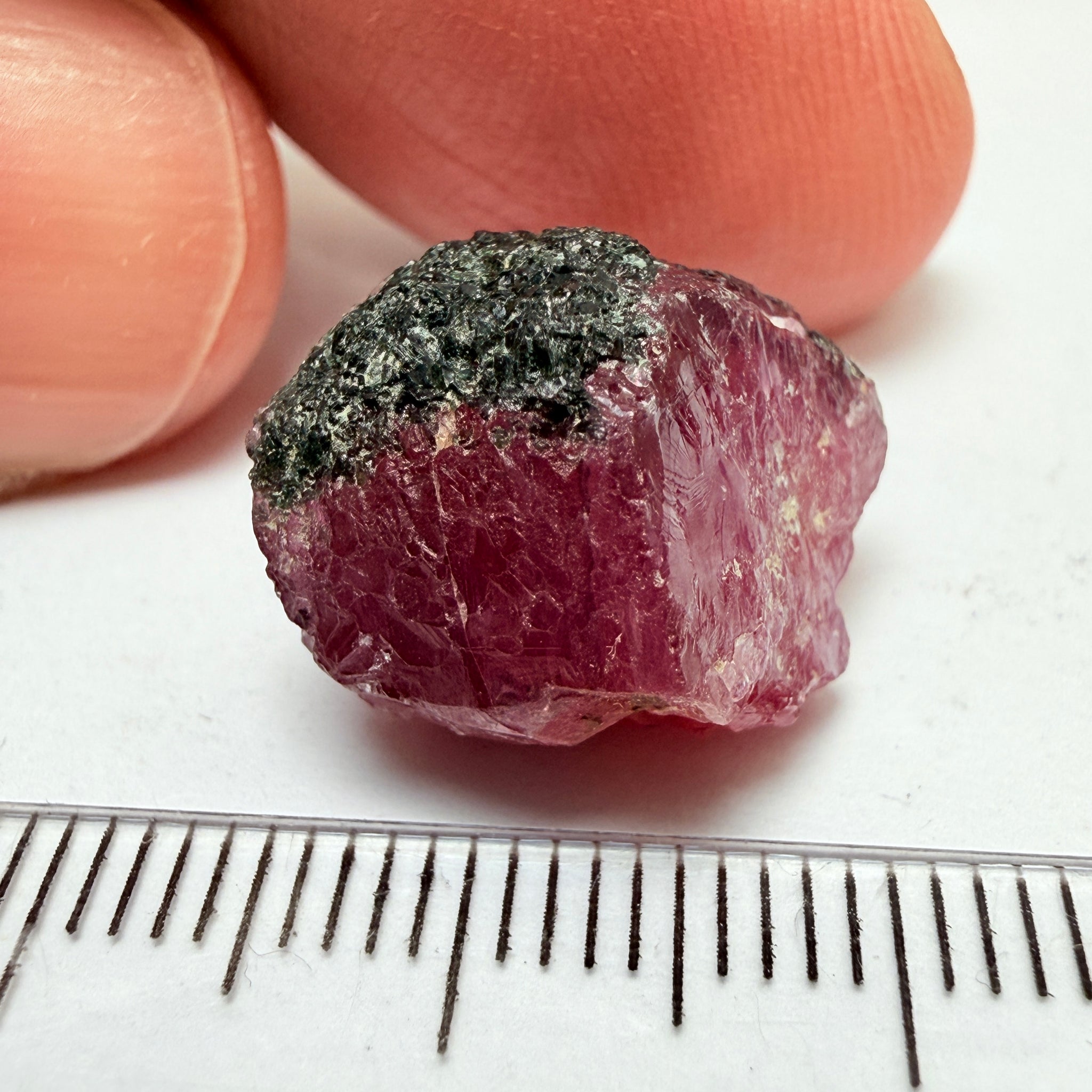 Winza Sapphire Crystal, 22.54ct, Tanzania, Untreated Unheated, gemmy crystal, great for faceting or cabbing/carving, or as a specimen