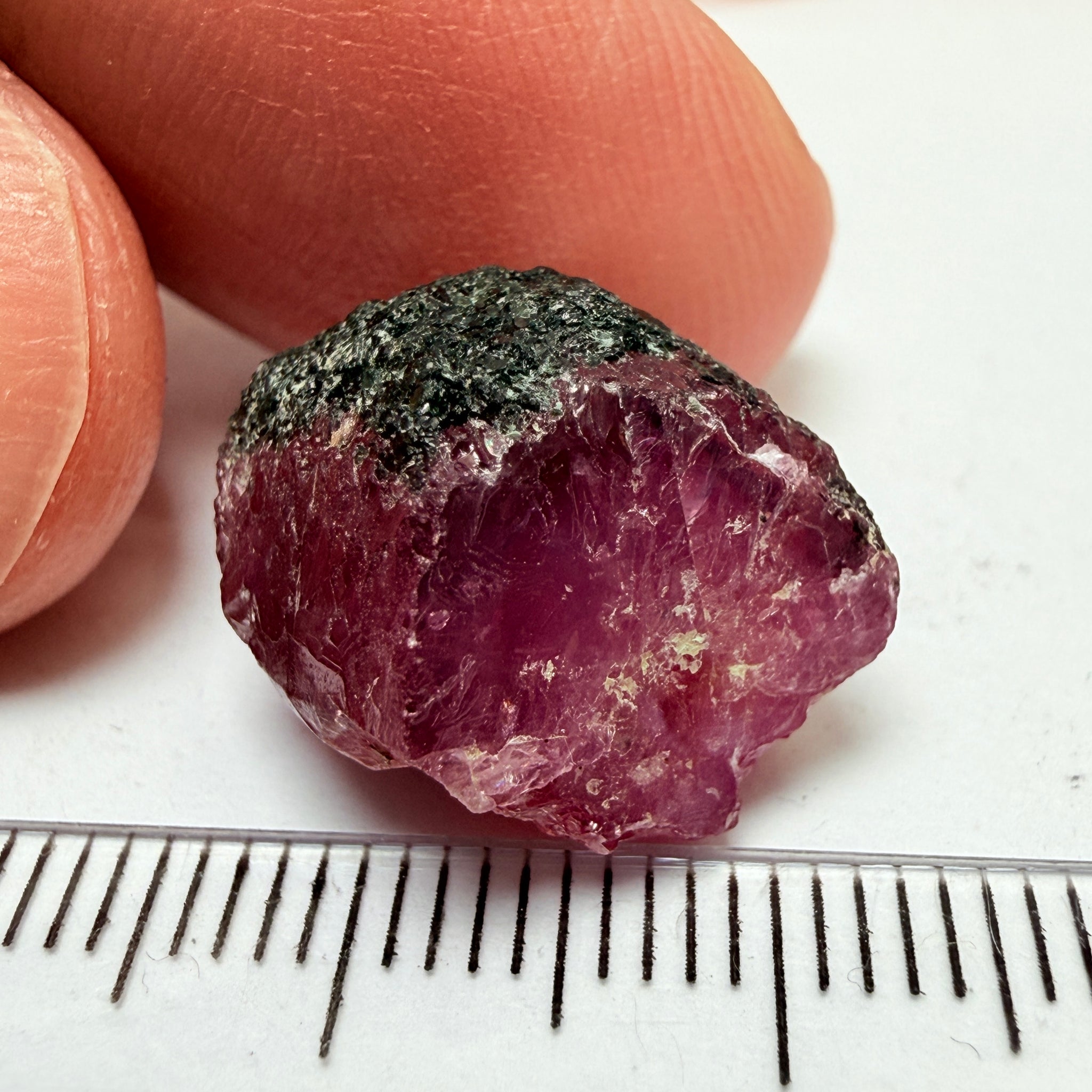 Winza Sapphire Crystal, 22.54ct, Tanzania, Untreated Unheated, gemmy crystal, great for faceting or cabbing/carving, or as a specimen