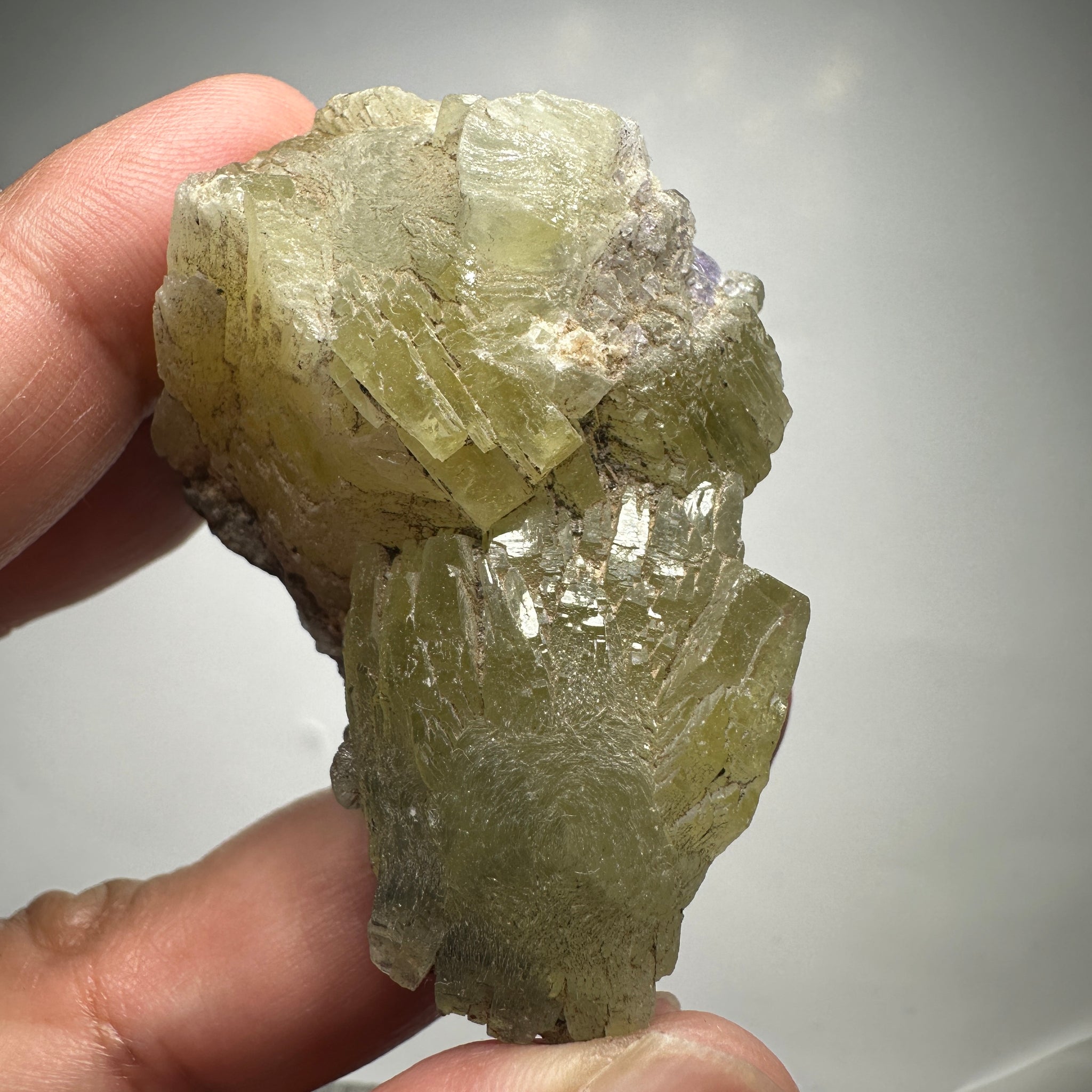 Prehinite Crystal, 376.50ct / 75.30gm, Merelani, Tanzania, Untreated Unheated. 58.80 x 39.00 x 35.60mm