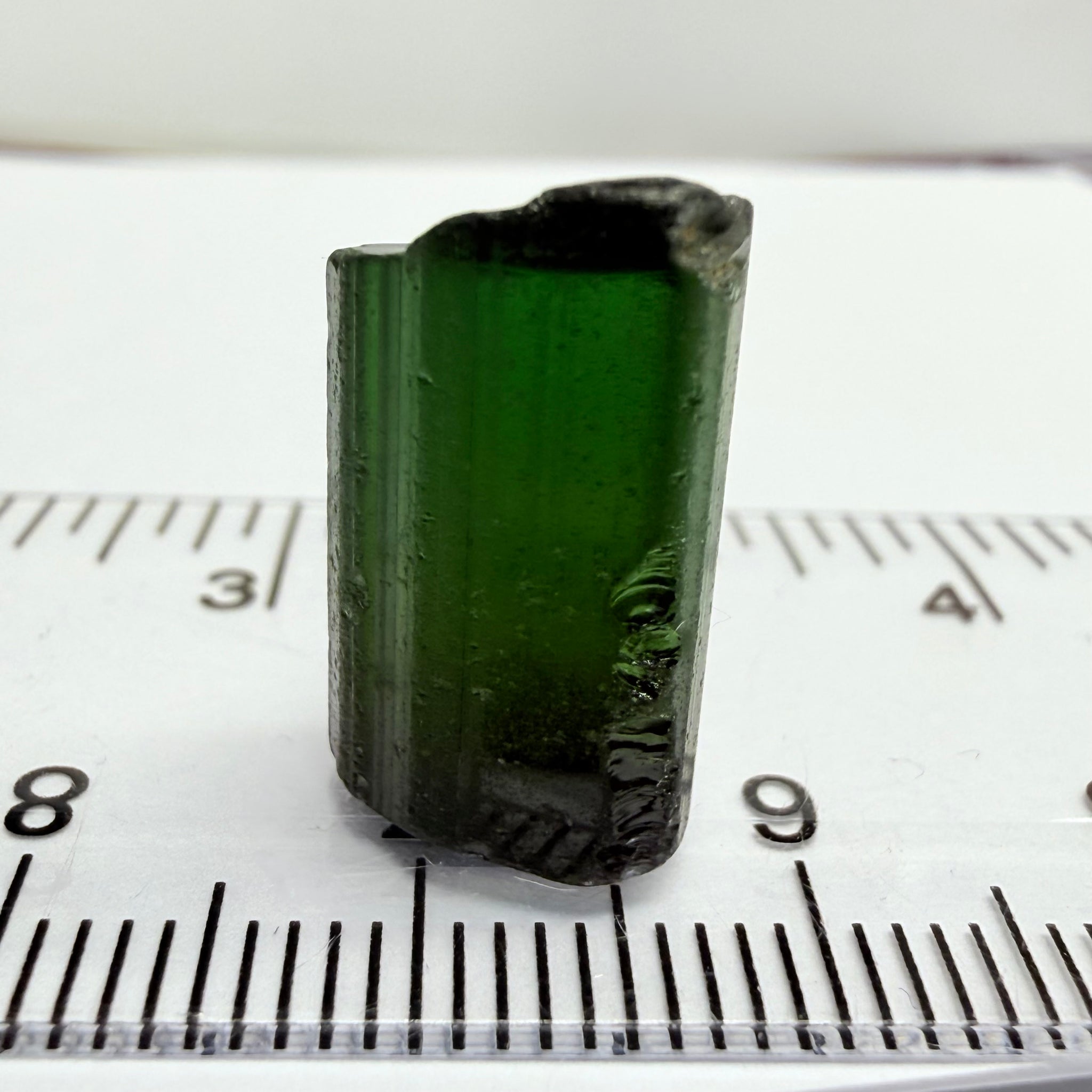 Congo Tourmaline Crystal, 15.49ct, Untreated Unheated, vvs-if, c axis closed