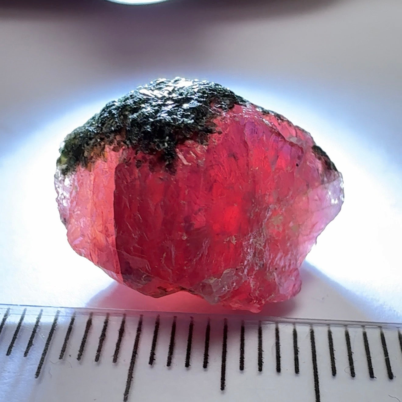 Winza Sapphire Crystal, 22.54ct, Tanzania, Untreated Unheated, gemmy crystal, great for faceting or cabbing/carving, or as a specimen