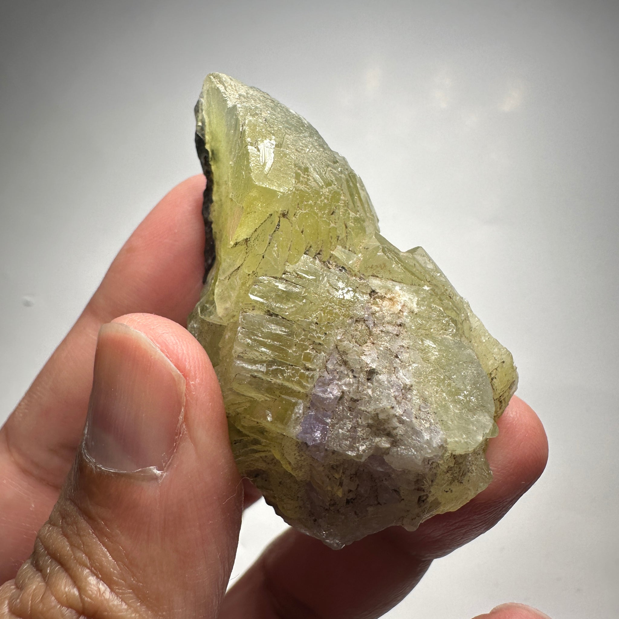 Prehinite Crystal, 376.50ct / 75.30gm, Merelani, Tanzania, Untreated Unheated. 58.80 x 39.00 x 35.60mm