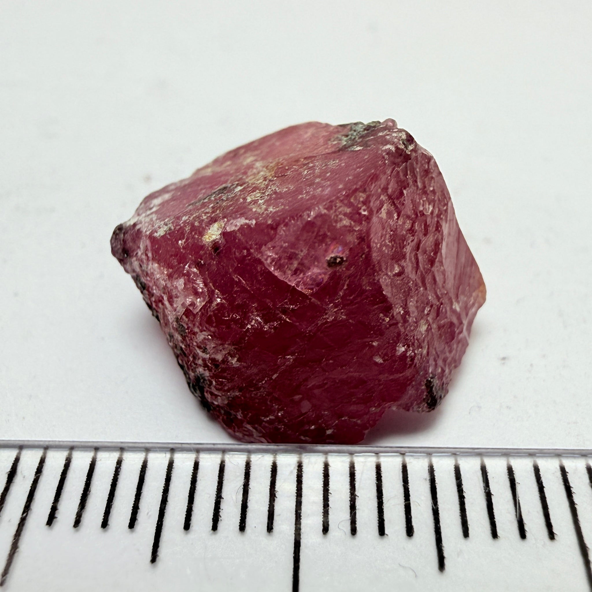 Winza Sapphire Crystal, 18.53ct, Tanzania, Untreated Unheated, gemmy crystal, great for faceting or cabbing/carving, or as a specimen