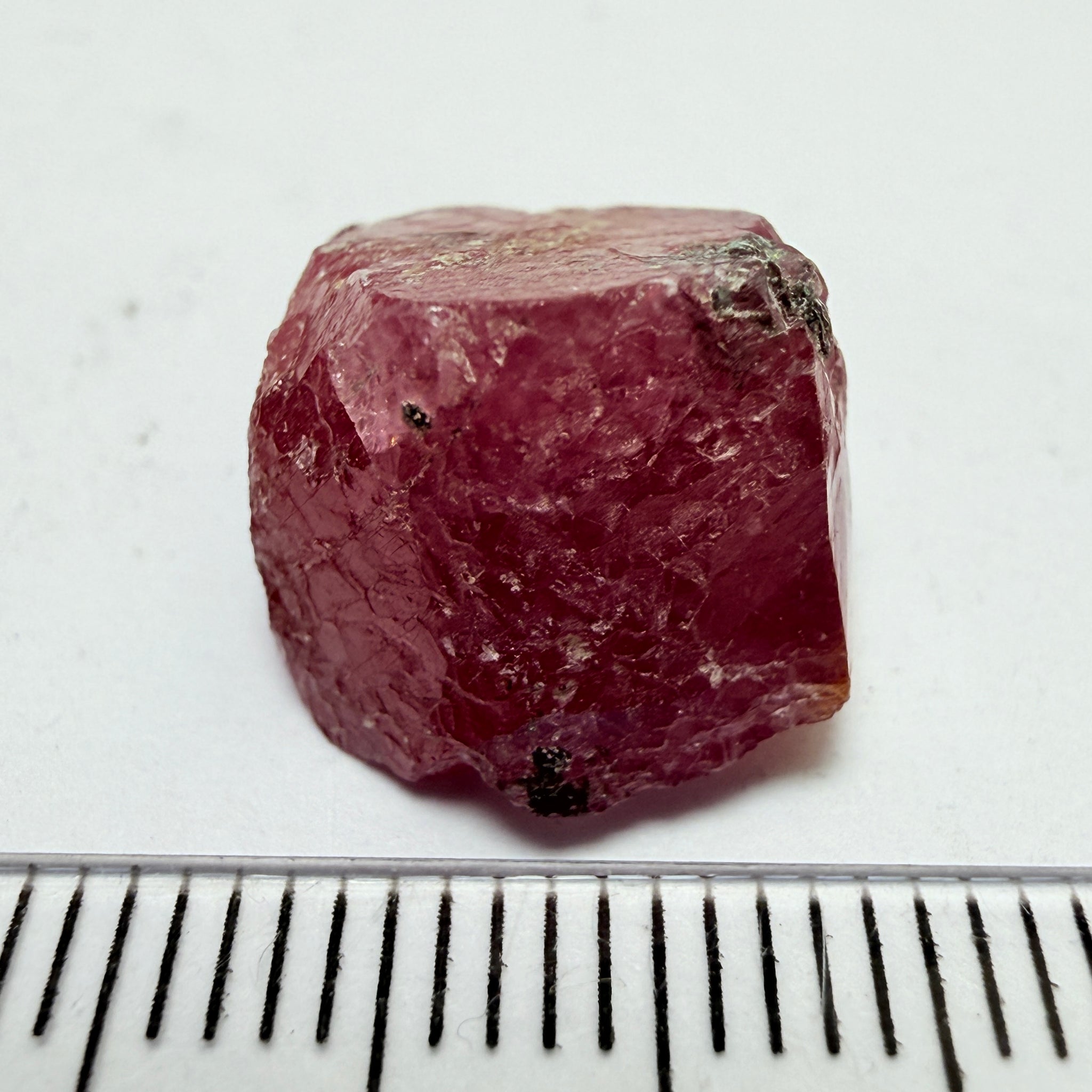 Winza Sapphire Crystal, 18.53ct, Tanzania, Untreated Unheated, gemmy crystal, great for faceting or cabbing/carving, or as a specimen